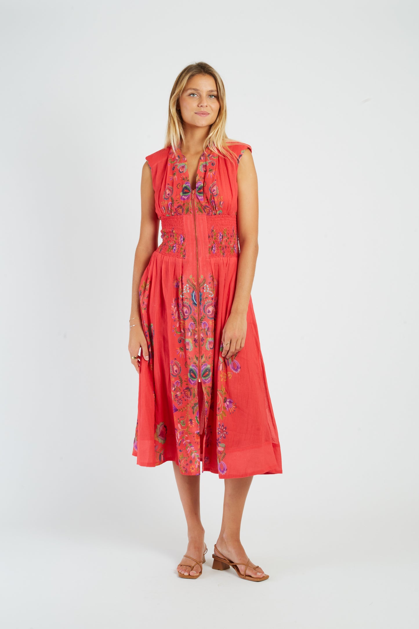 Derhy Floral Zip Dress Moufette