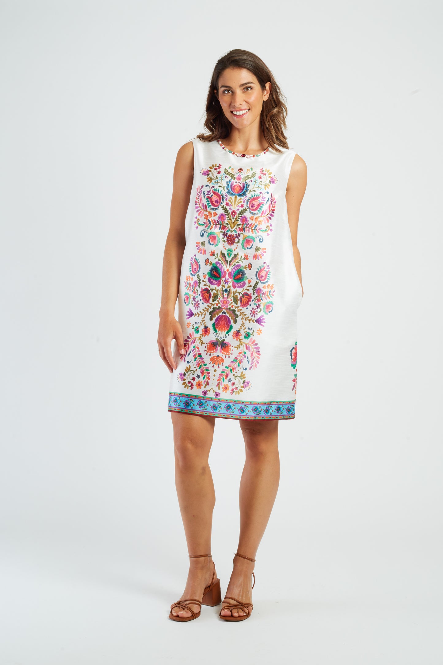 Derhy Off White Floral Dress Morse