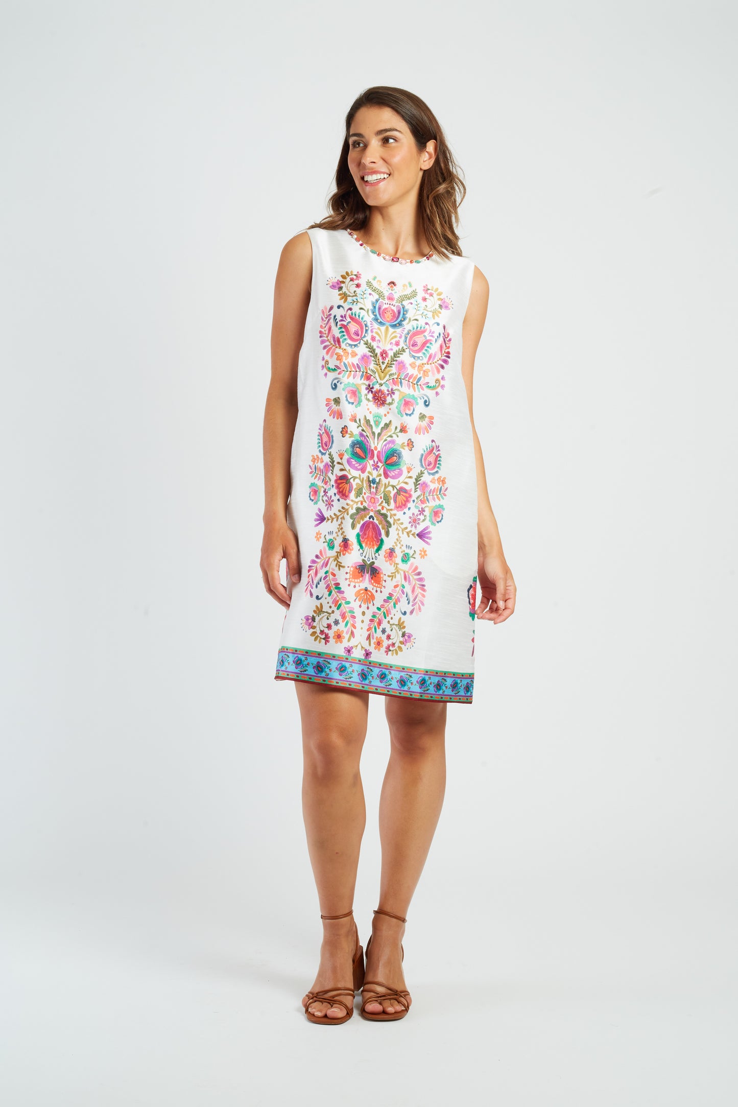 Derhy Off White Floral Dress Morse
