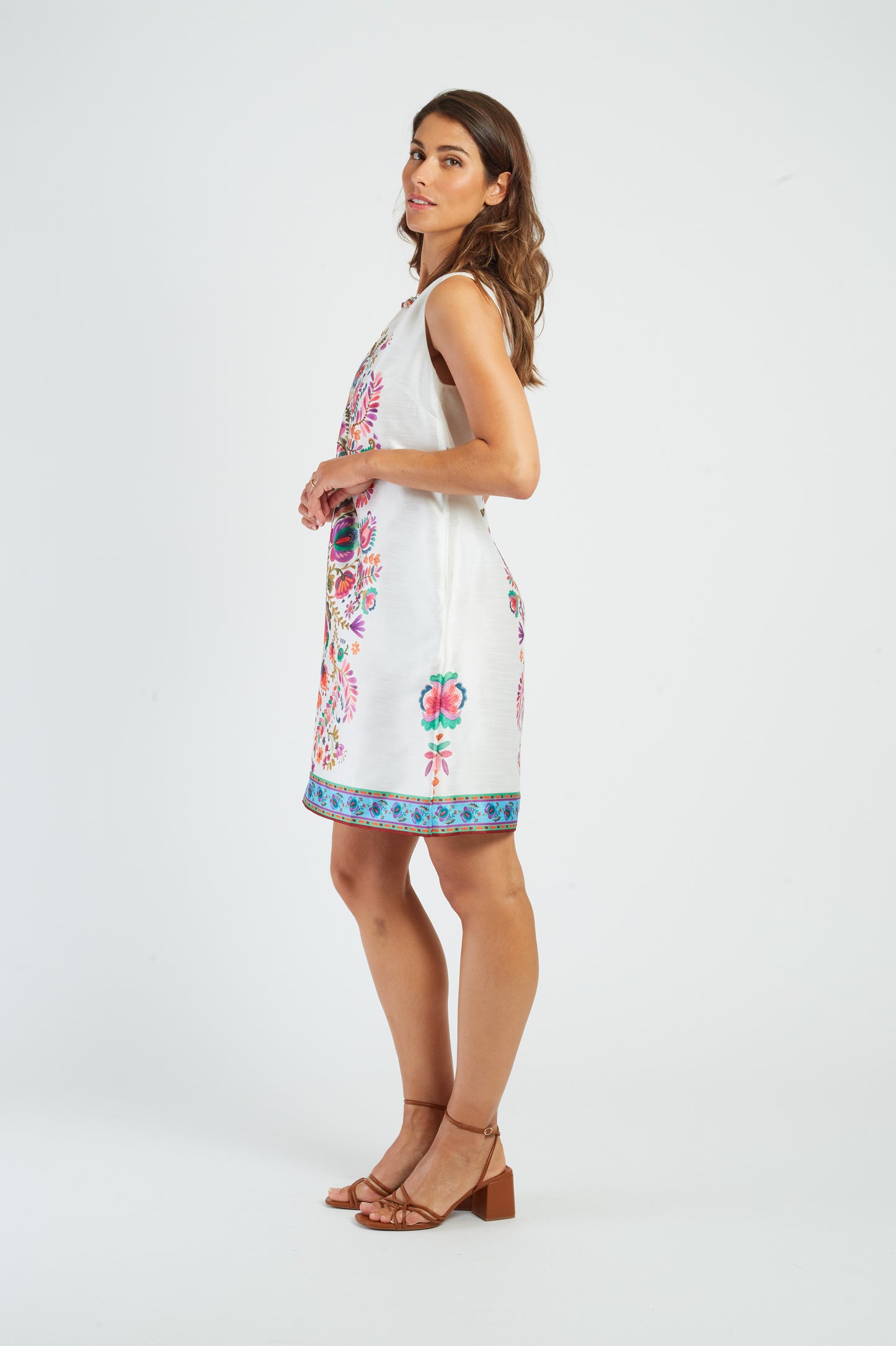 Derhy Off White Floral Dress Morse