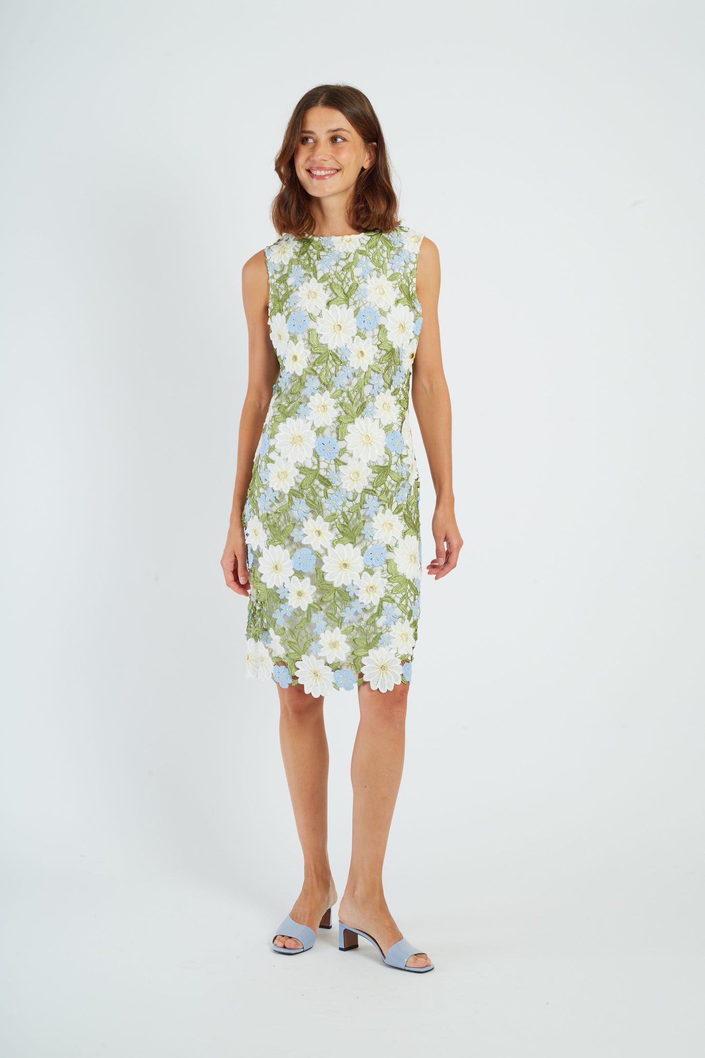Derhy Lace Flowers Dress Gaetane