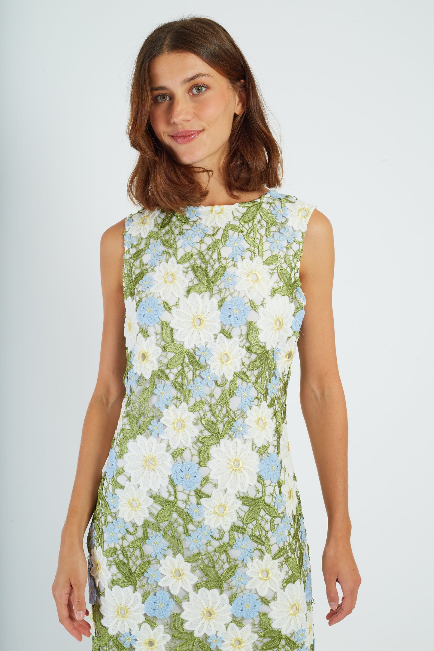 Derhy Lace Flowers Dress Gaetane