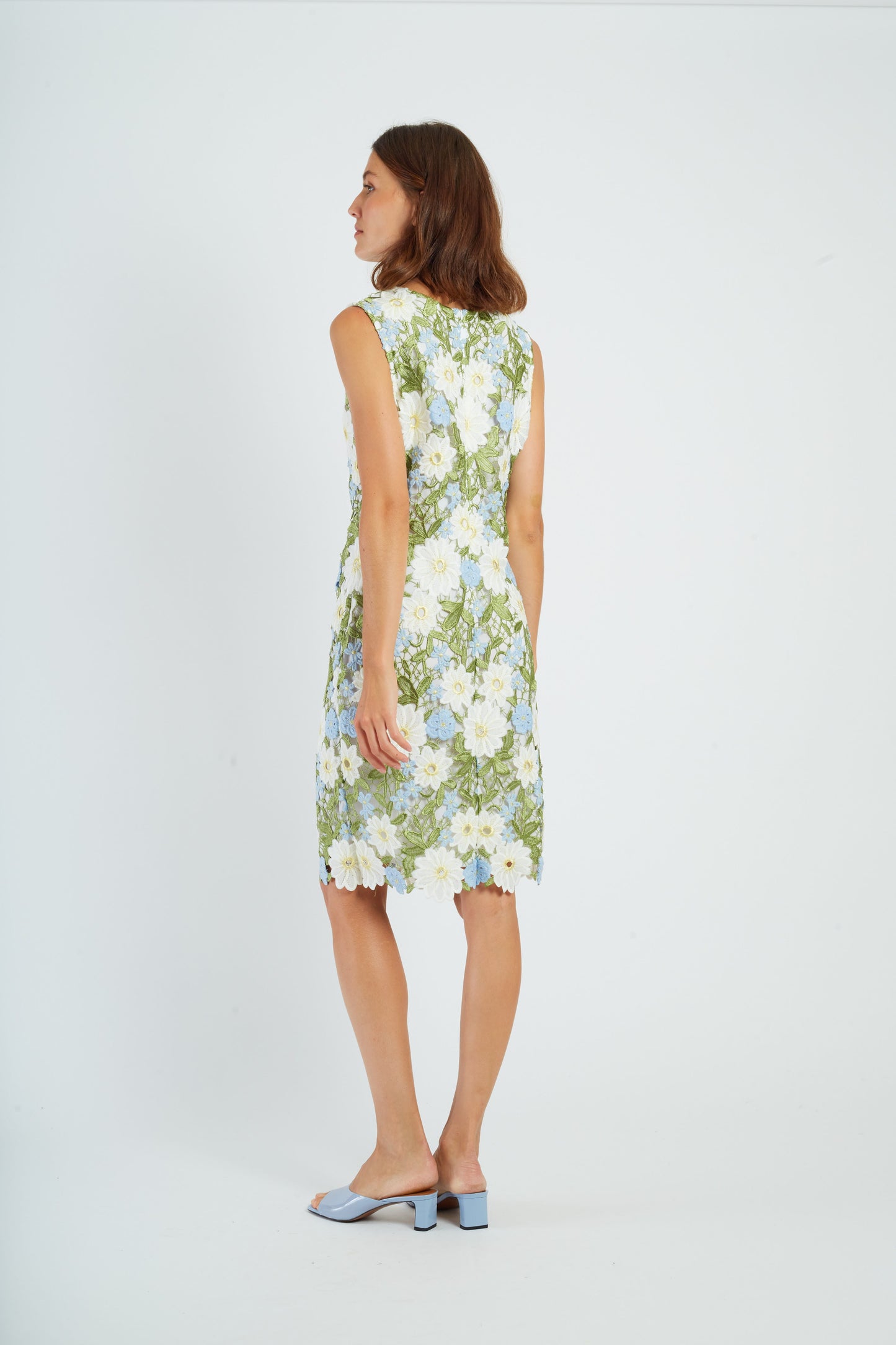 Derhy Lace Flowers Dress Gaetane