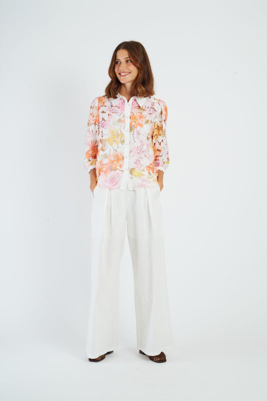 Derhy Lace Effect Shirt Alliette