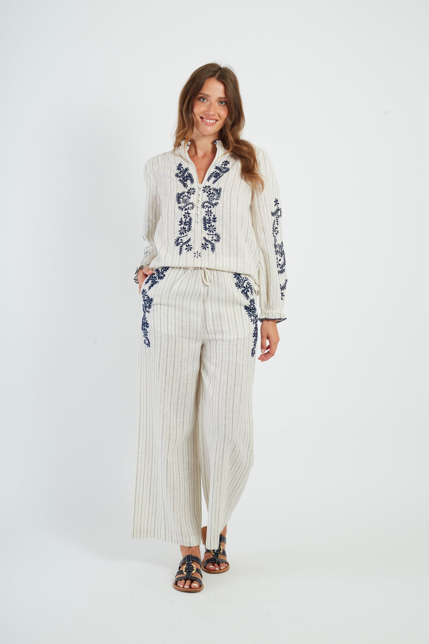 Derhy Stripe Tunic Blouse Althea