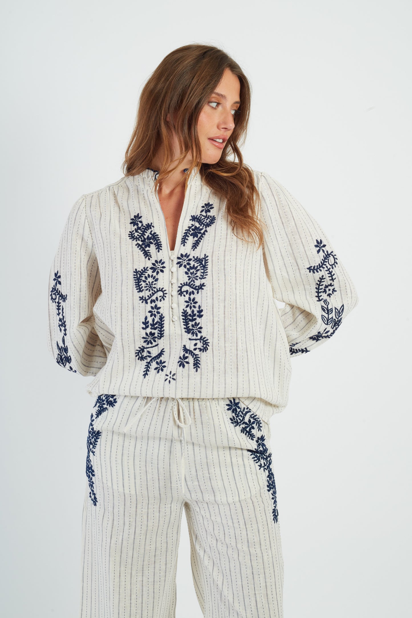 Derhy Stripe Tunic Blouse Althea