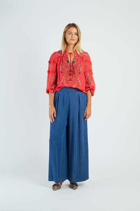 Derhy Floral Print Blouse Alicante