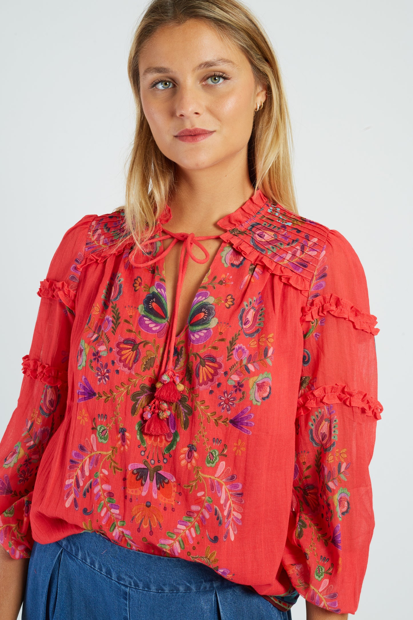 Derhy Floral Print Blouse Alicante