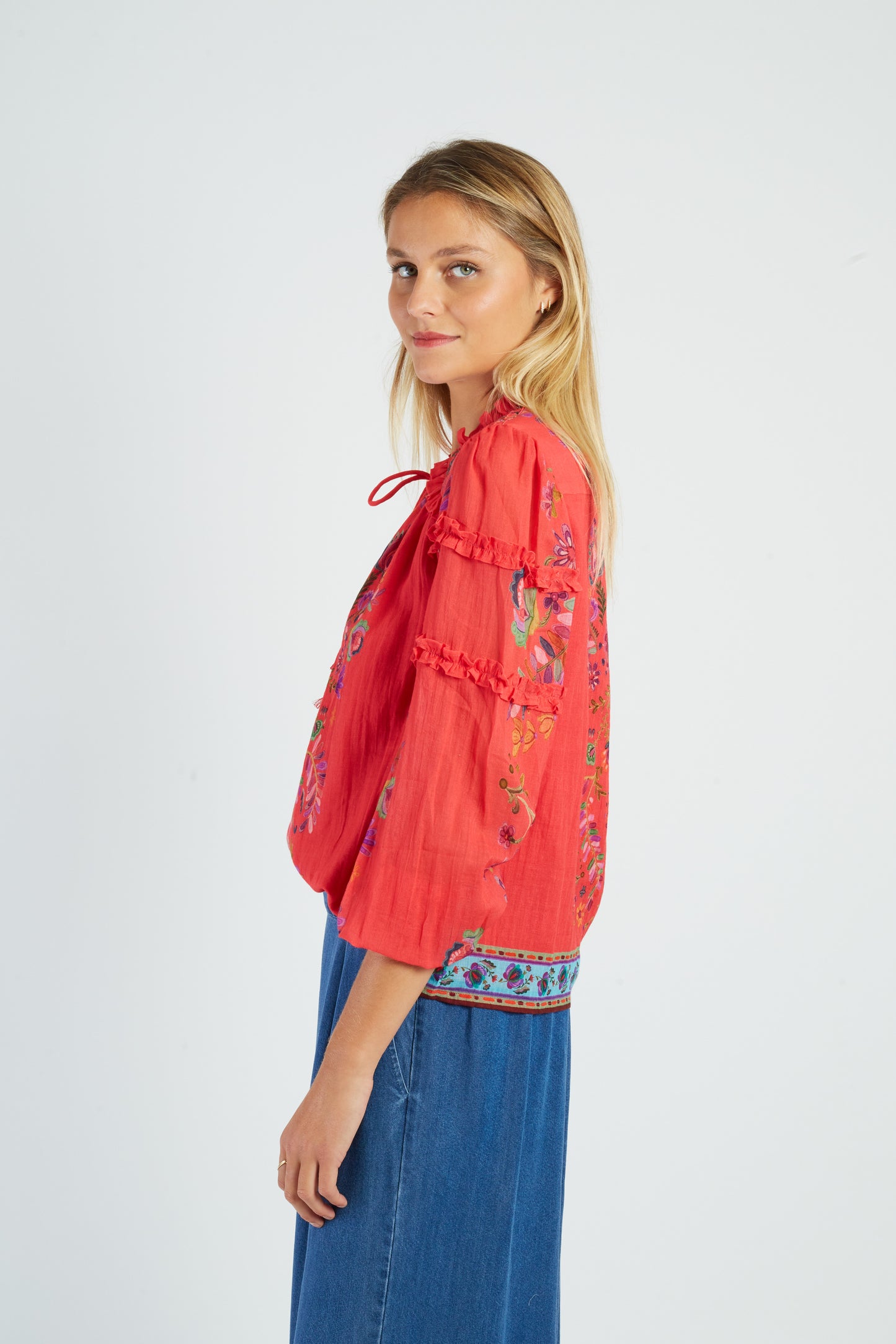 Derhy Floral Print Blouse Alicante
