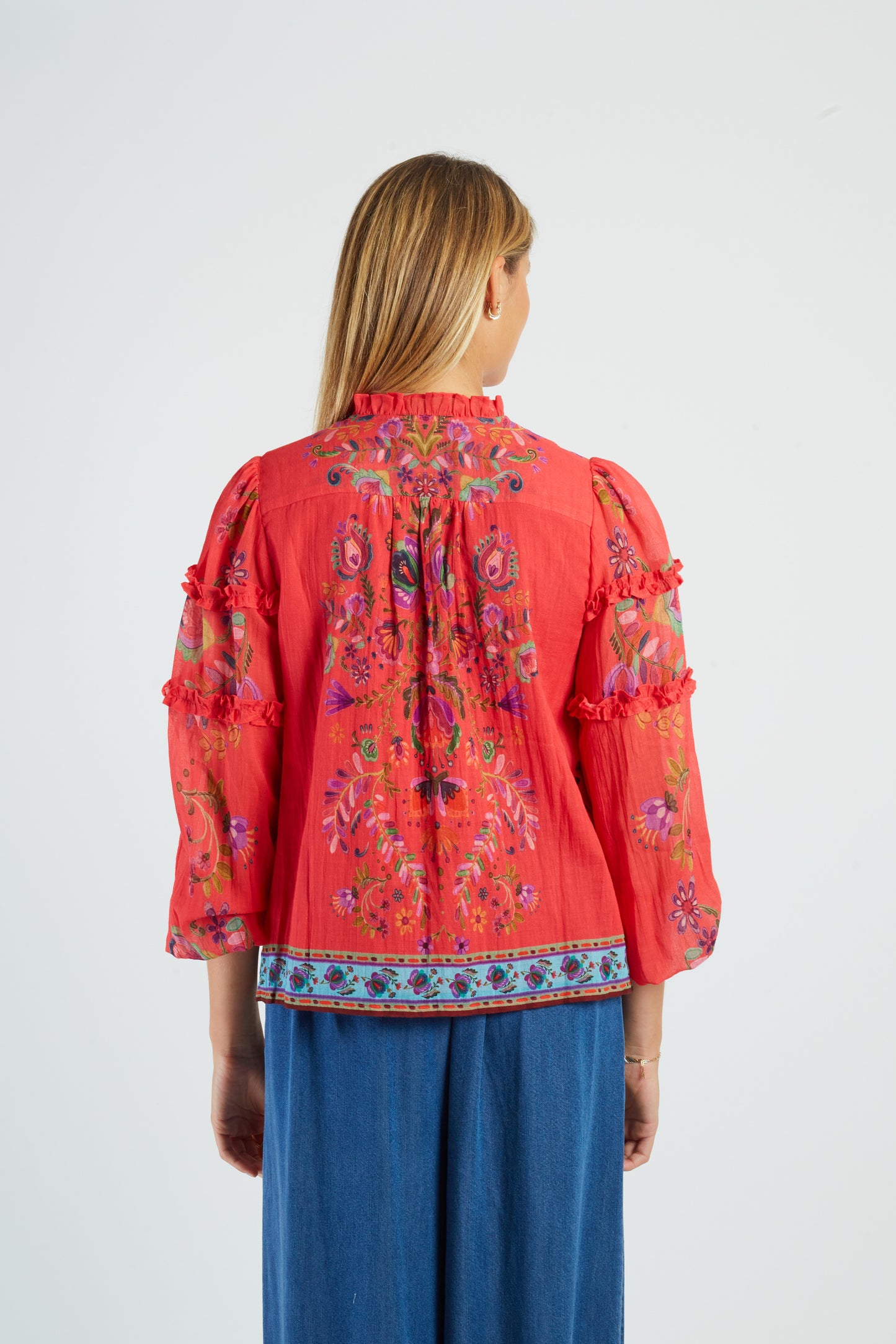 Derhy Floral Print Blouse Alicante