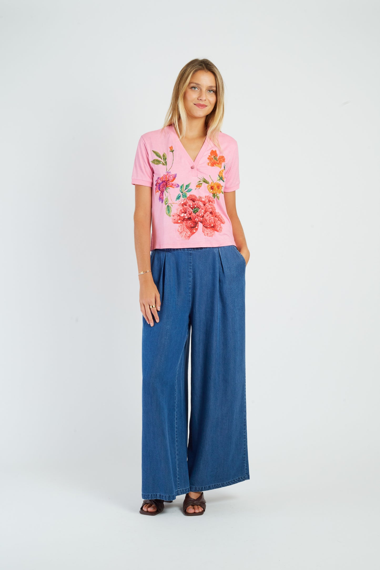 Derhy Pink T-Shirt Cherine