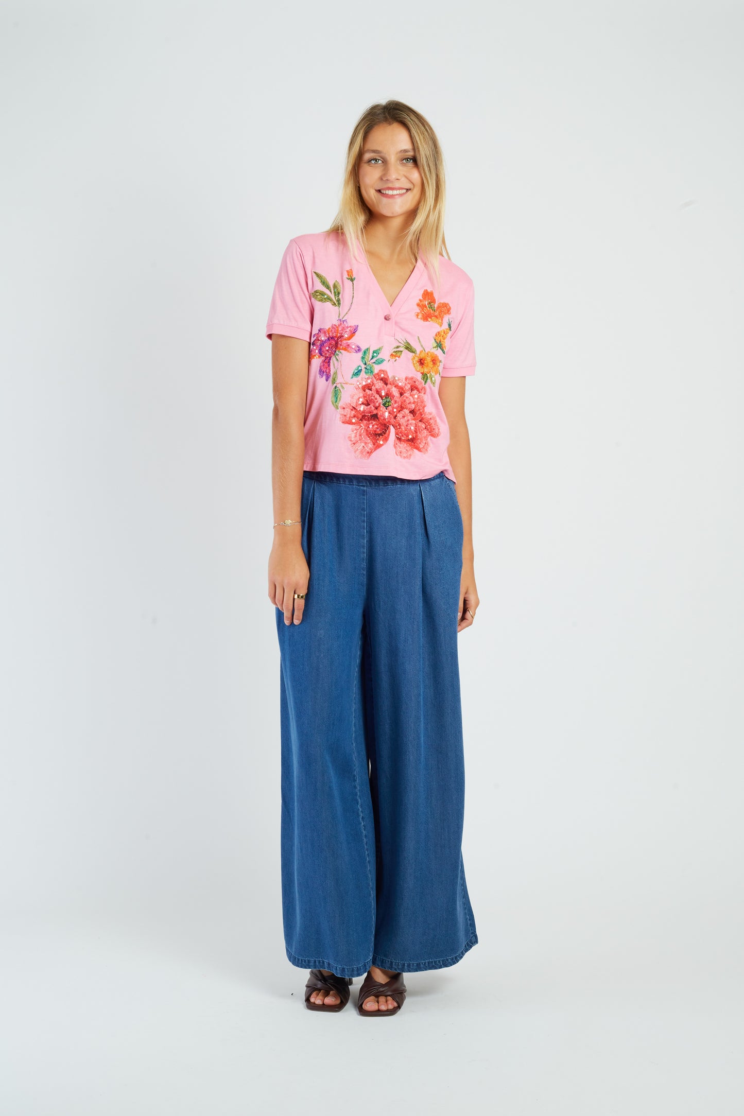 Derhy Pink T-Shirt Cherine