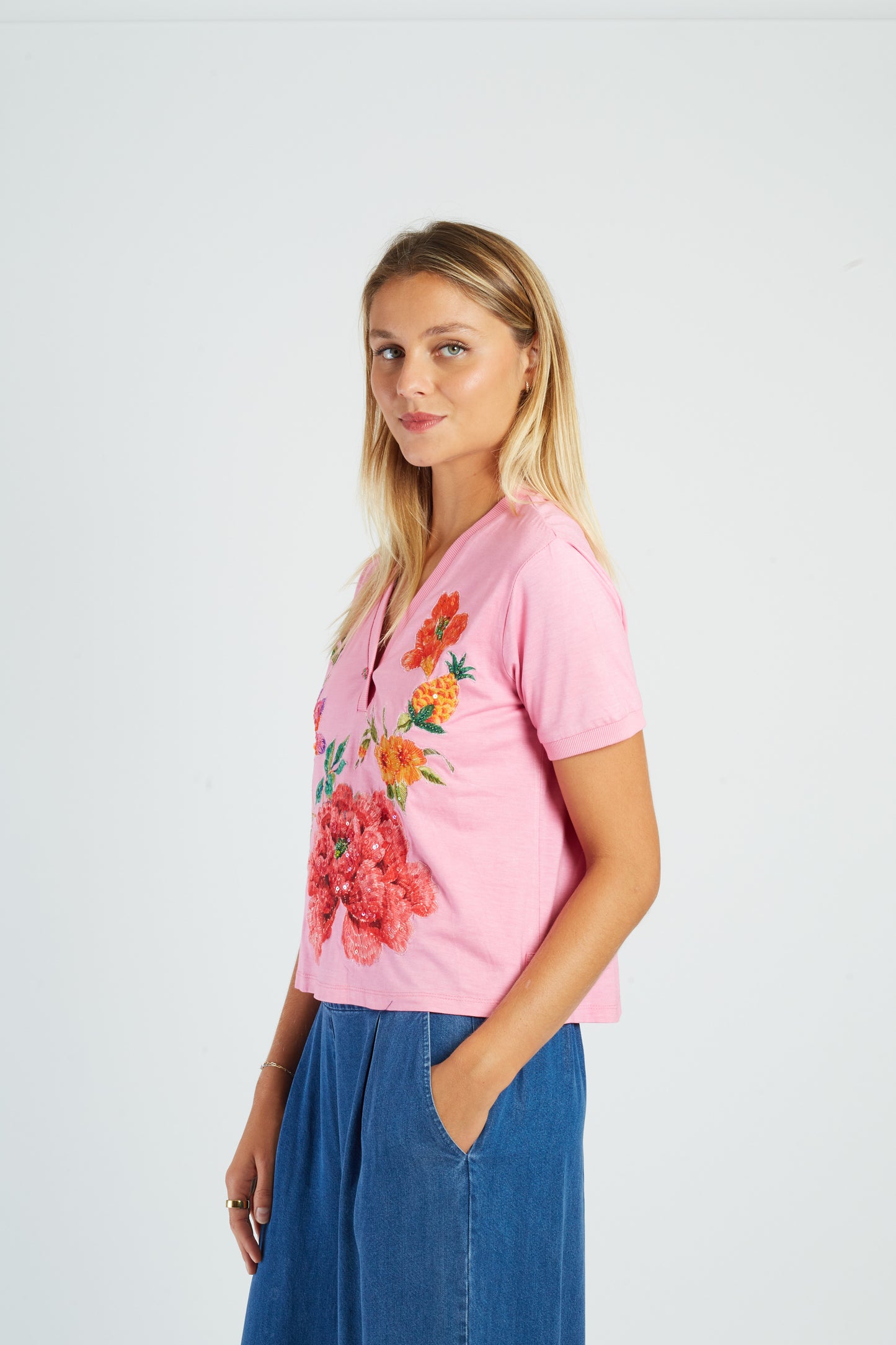 Derhy Pink T-Shirt Cherine