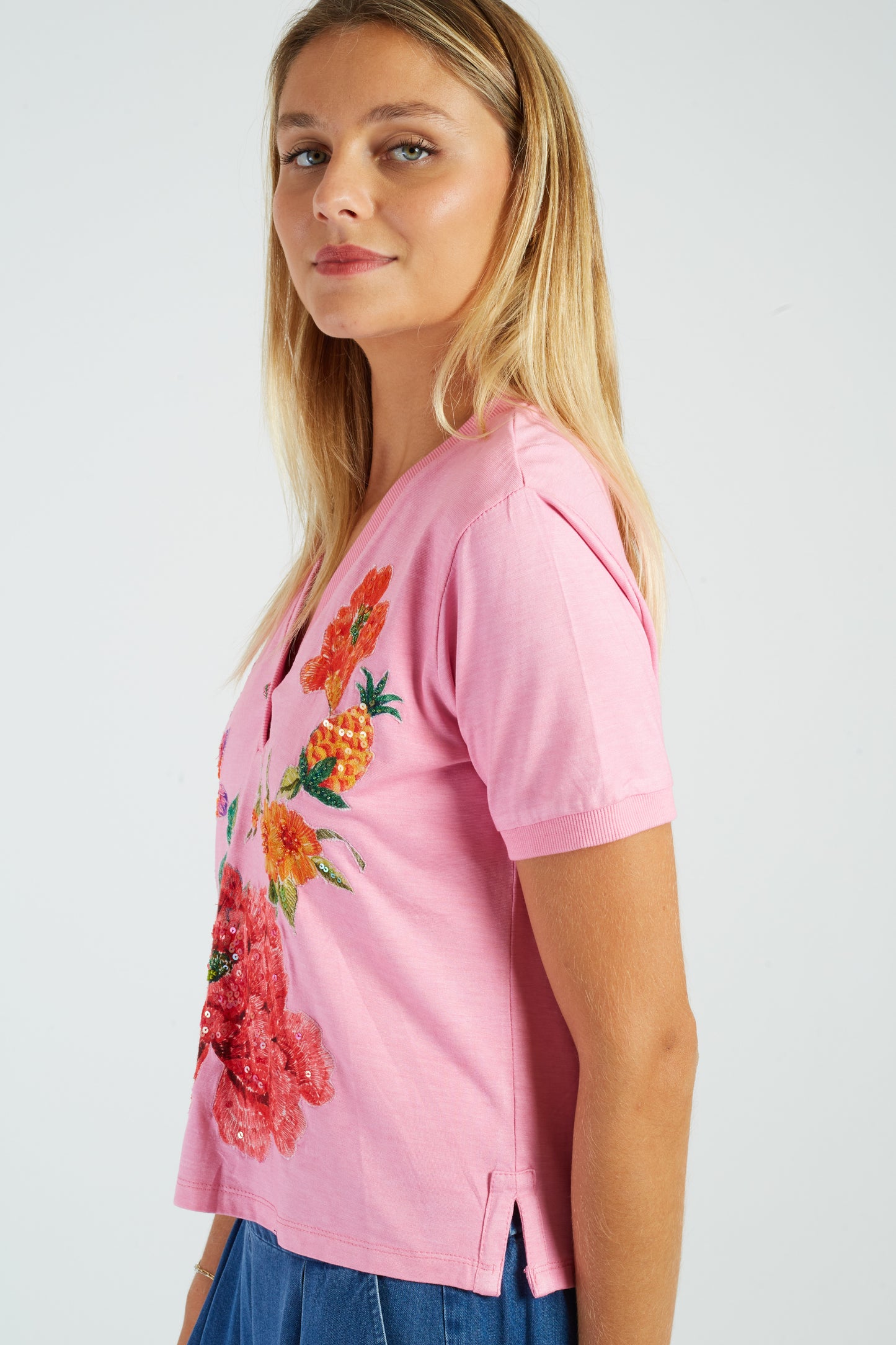 Derhy Pink T-Shirt Cherine