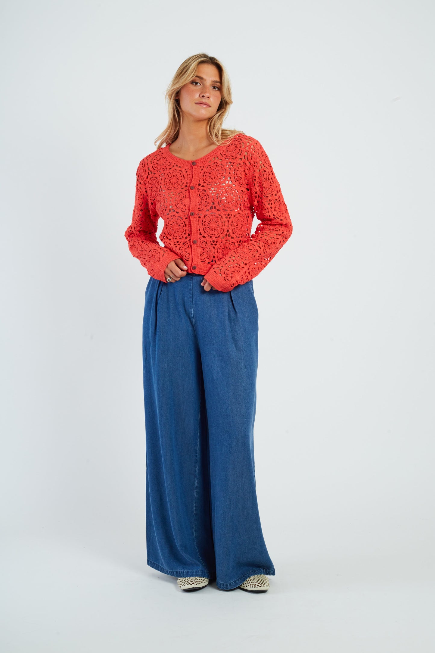 Derhy Coral Lace Cardigan Pascaline