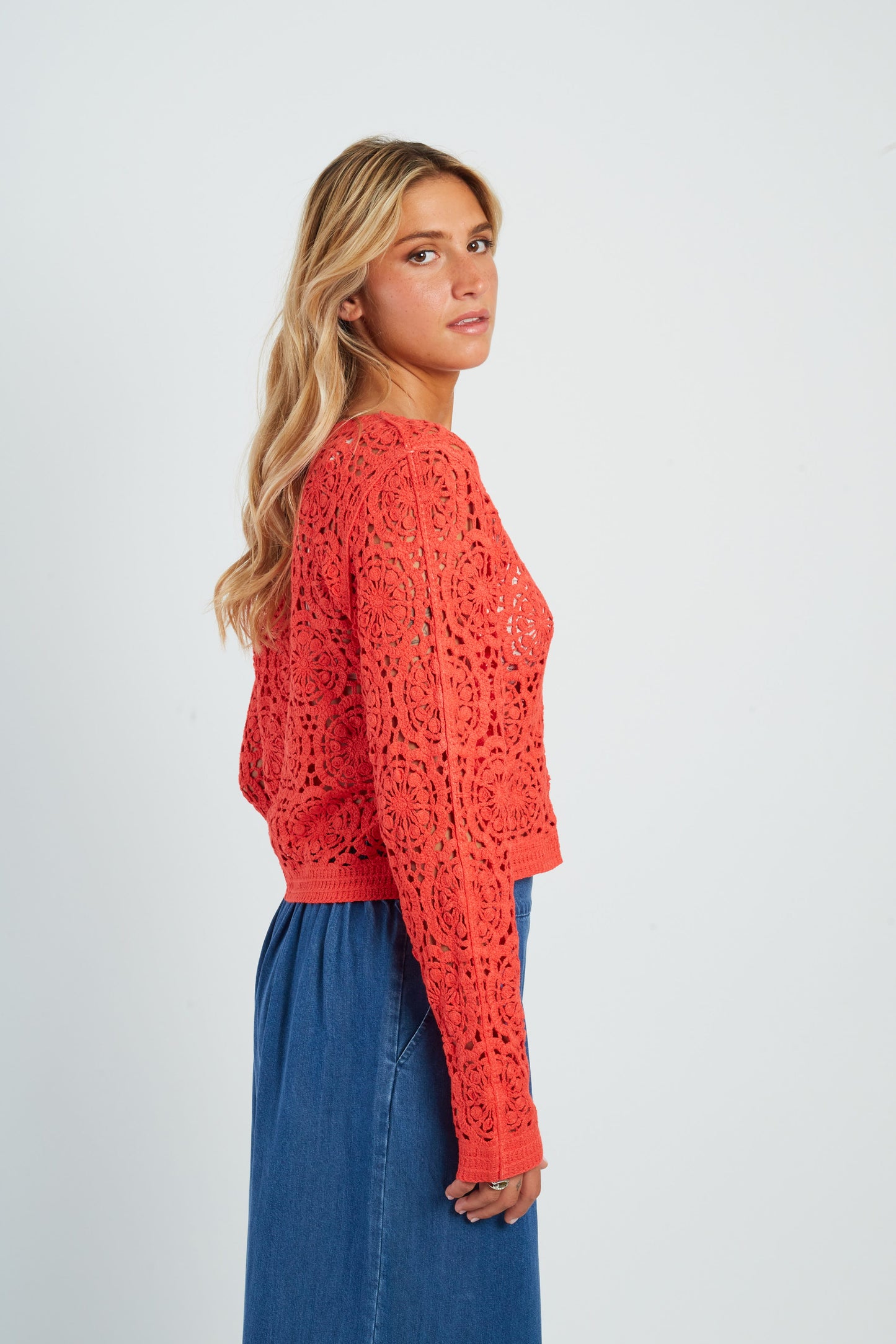 Derhy Coral Lace Cardigan Pascaline