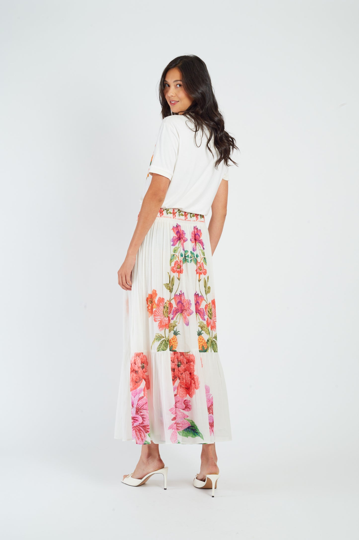 Derhy Floral Skirt Dominique