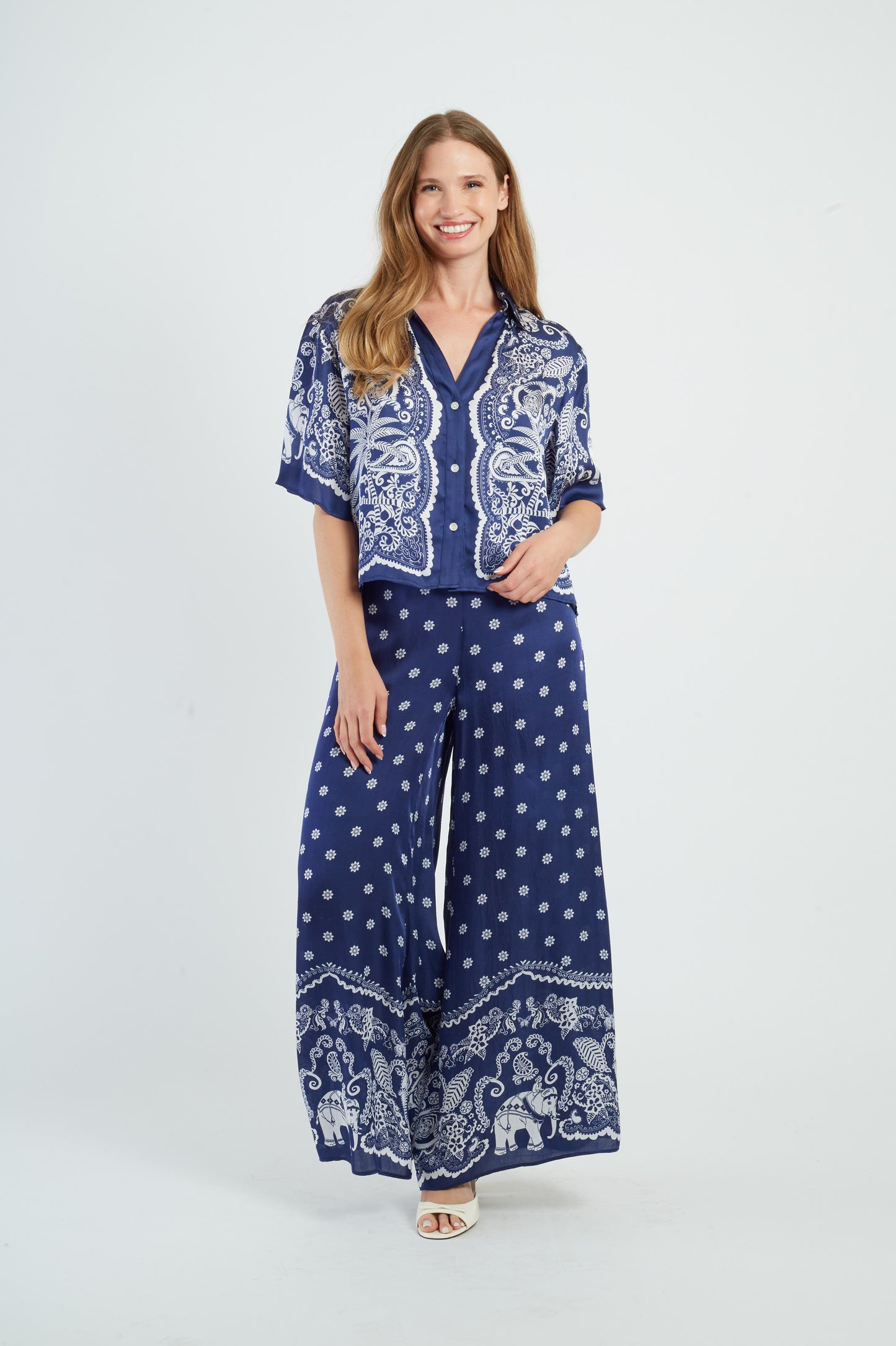 Derhy Print Trousers Benjamine