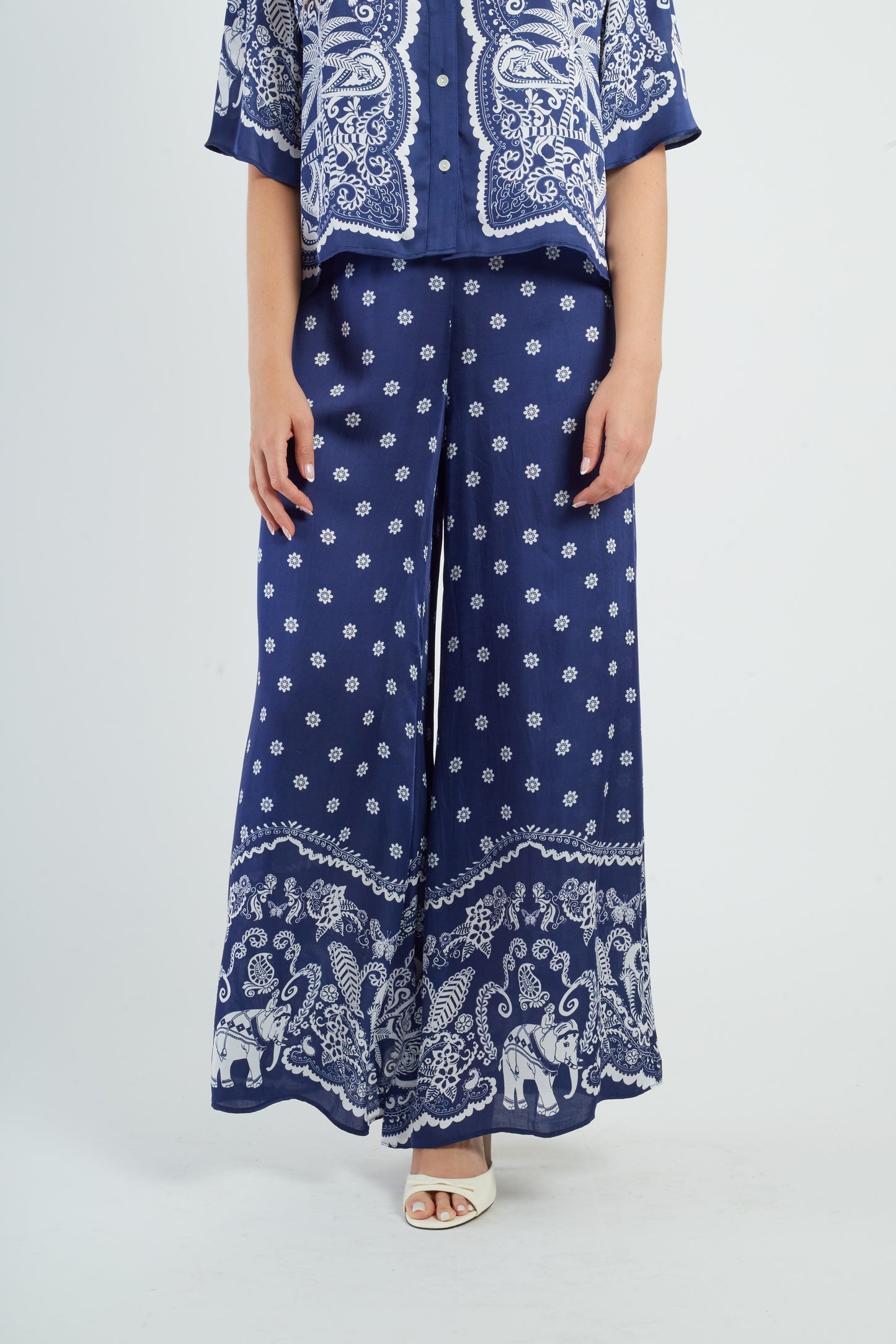 Derhy Print Trousers Benjamine