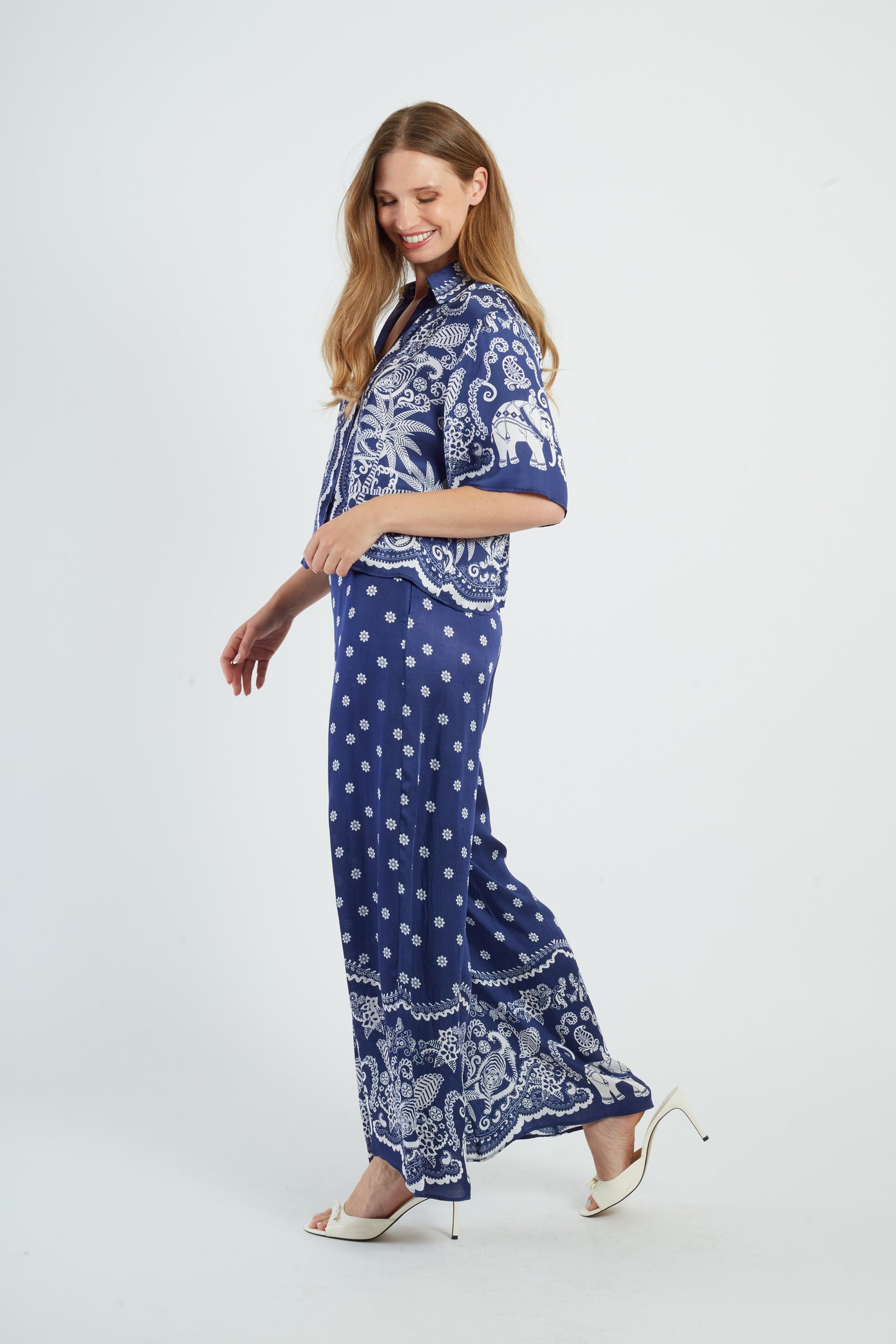 Derhy Print Trousers Benjamine