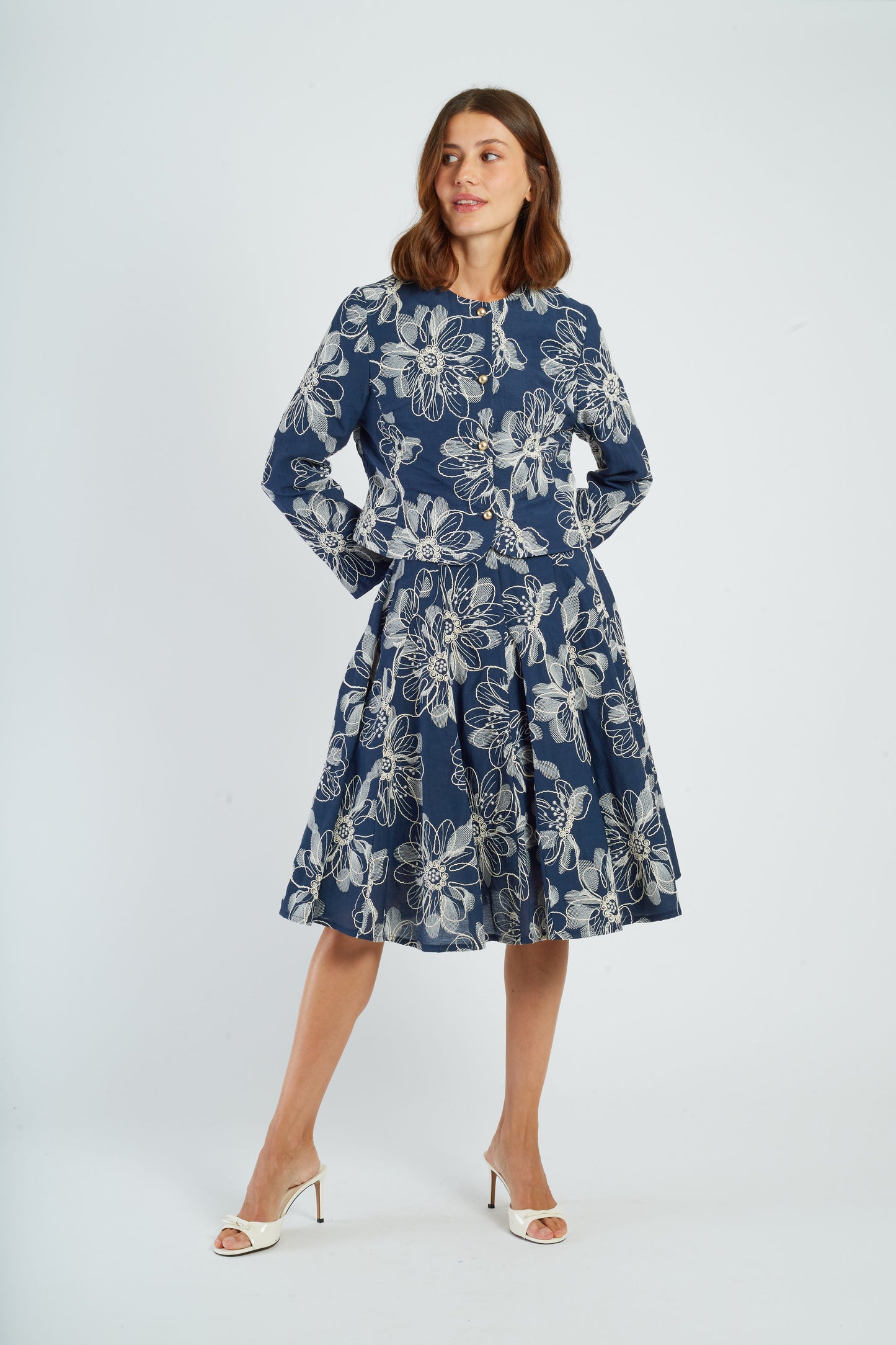 Derhy Embroidered Floral Jacket Octavie