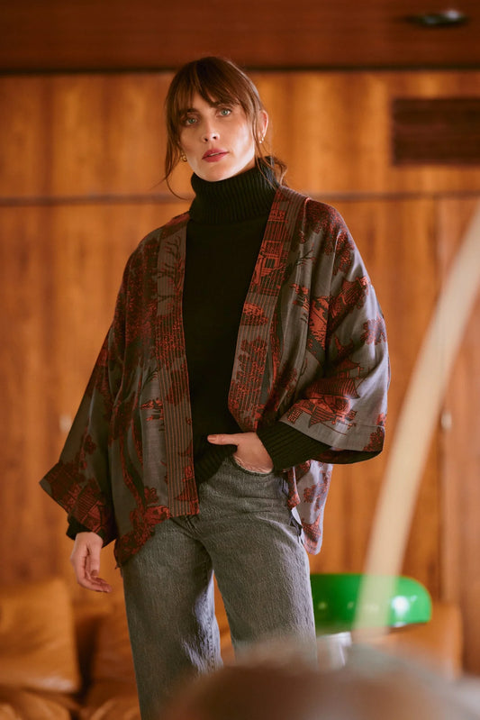 One Hundred Stars Pagoda Kimono