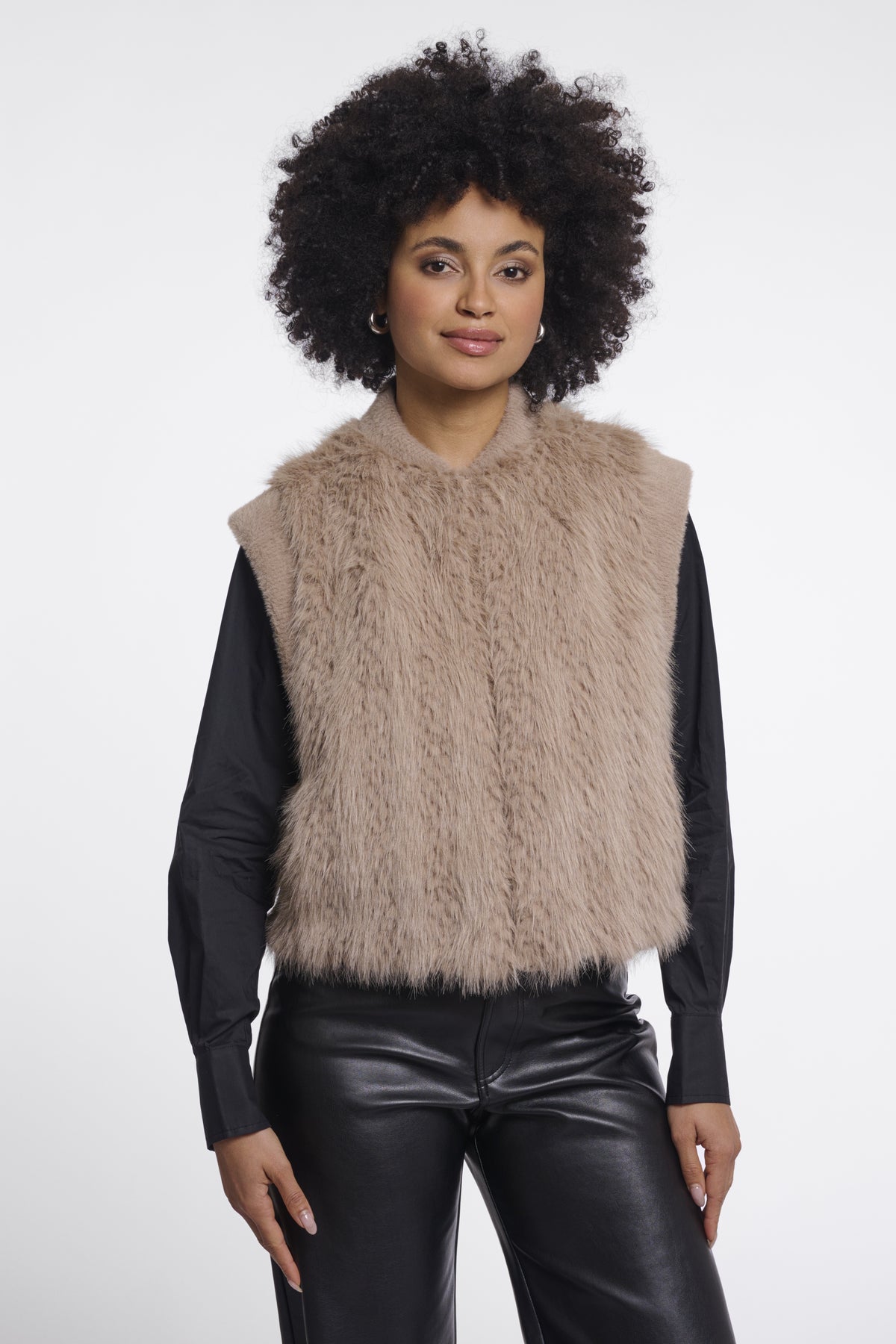 Rino & Pelle Faux Fur Gilet Alvita