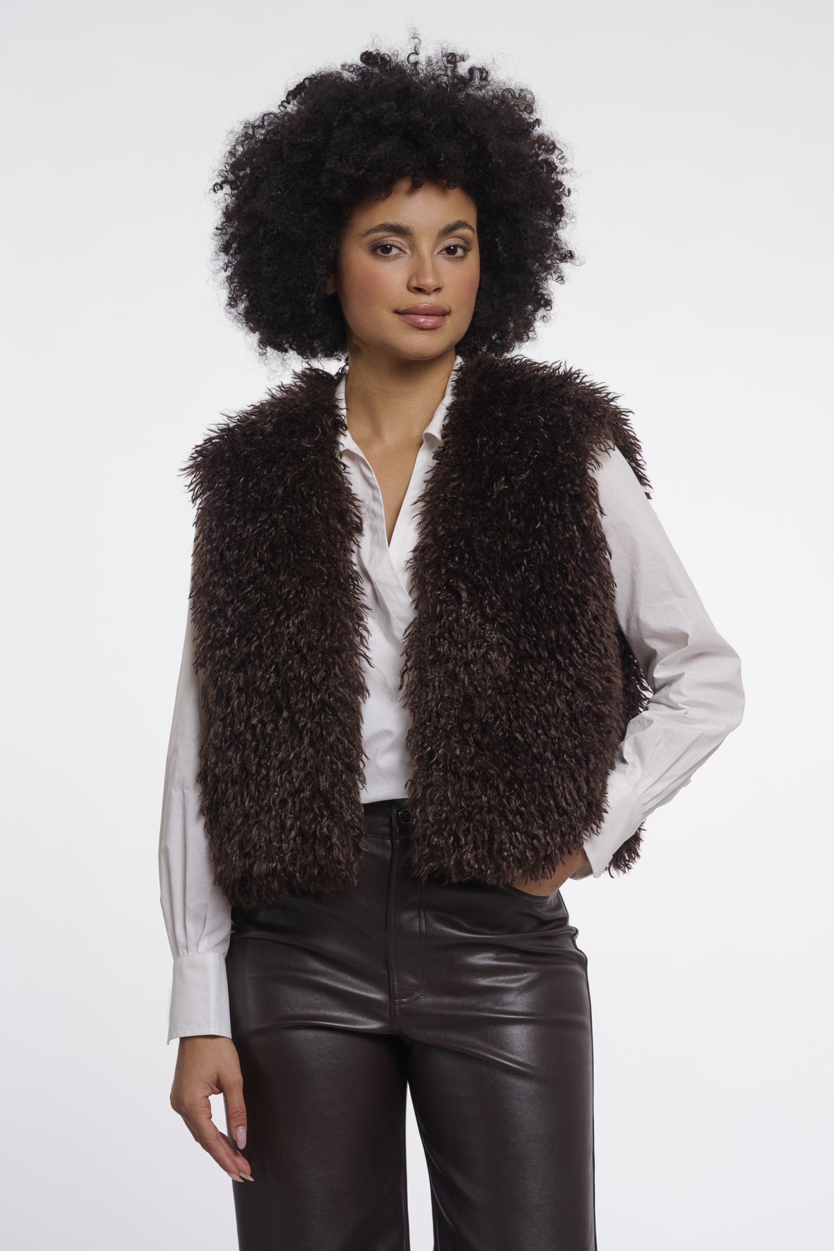 Rino & Pelle Faux Fur Gilet Sensy