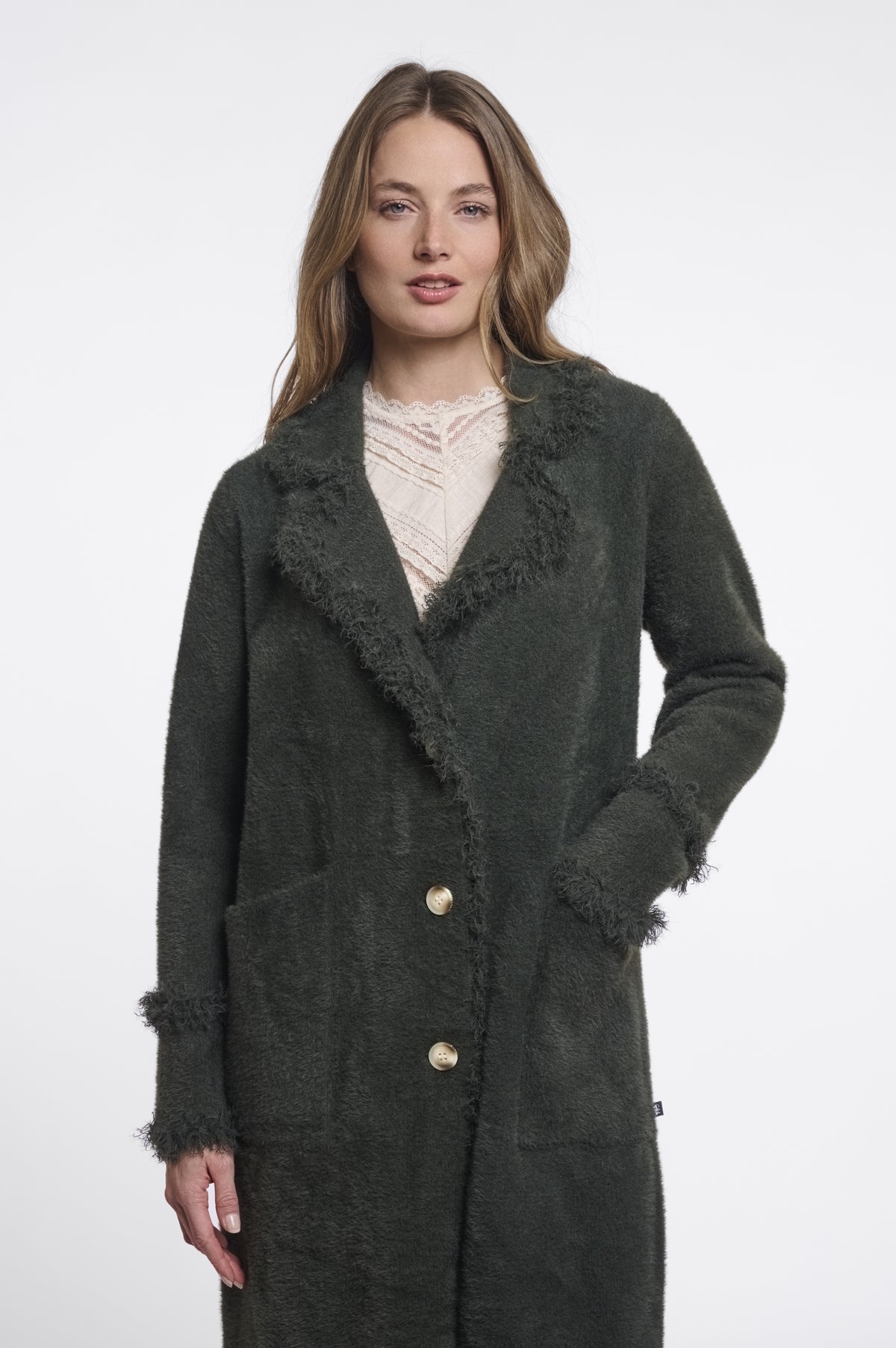 Rino & Pelle Fringed Cardigan Catena