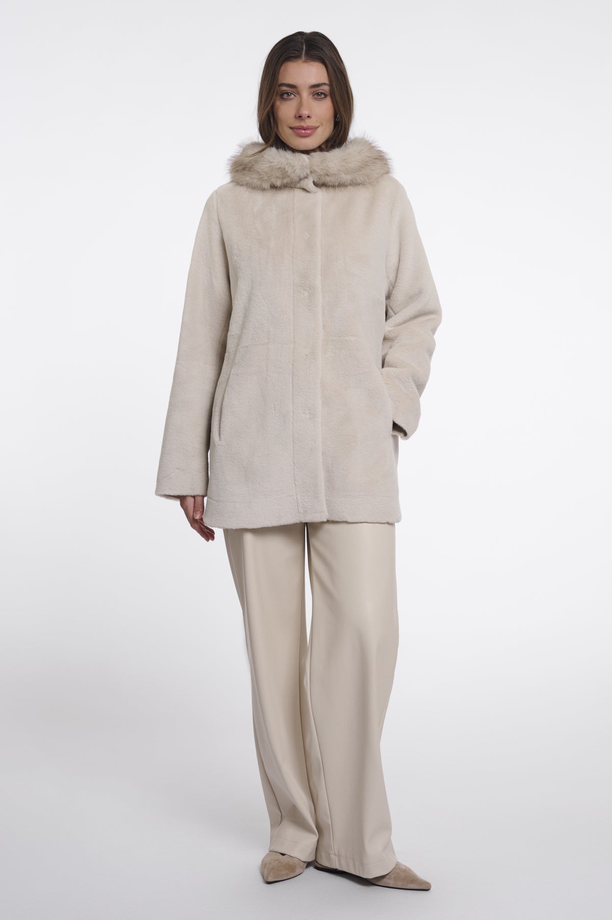 Rino & Pelle Cream Parka Mans