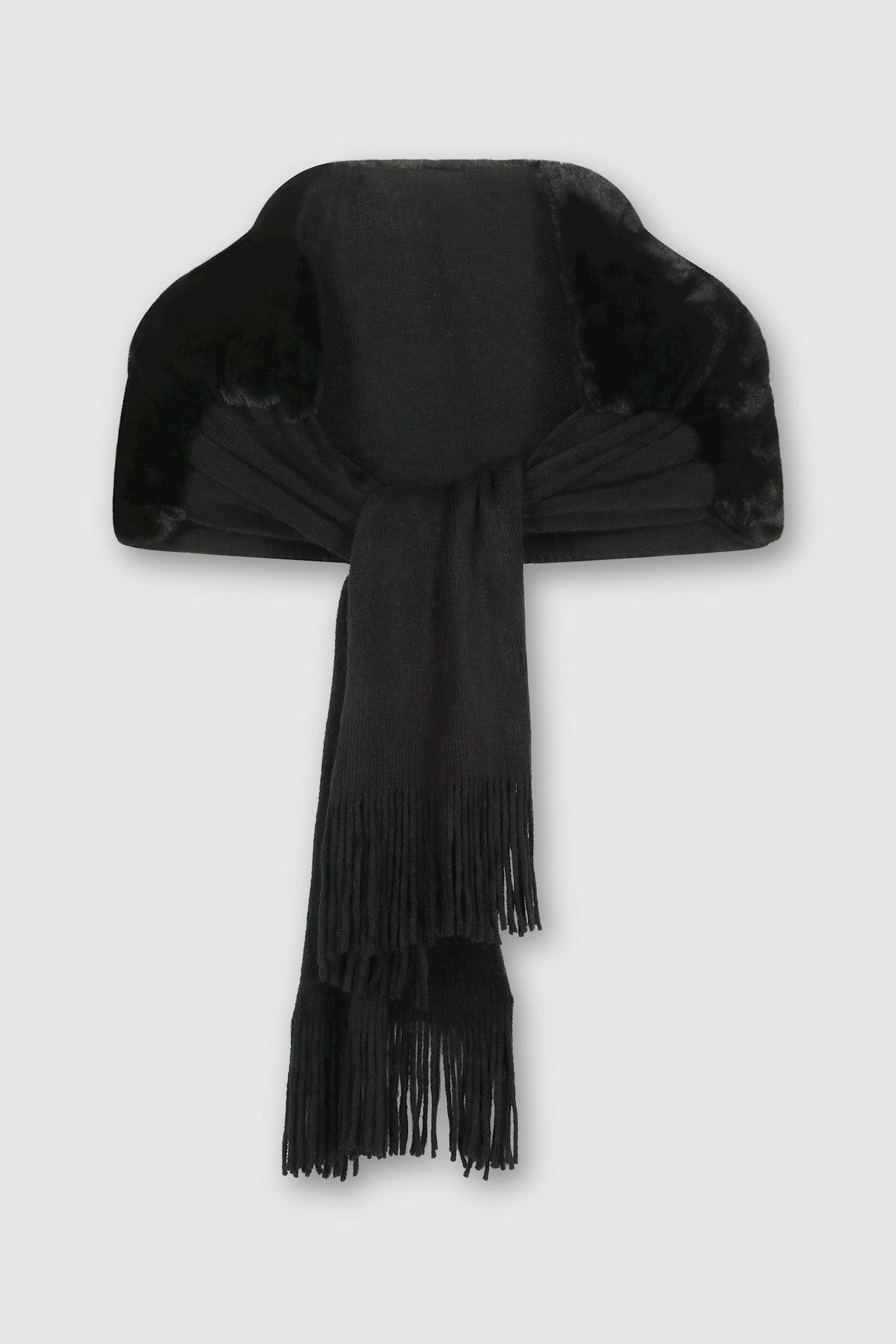 Rino & Pelle Knitted Faux Fur Scarf