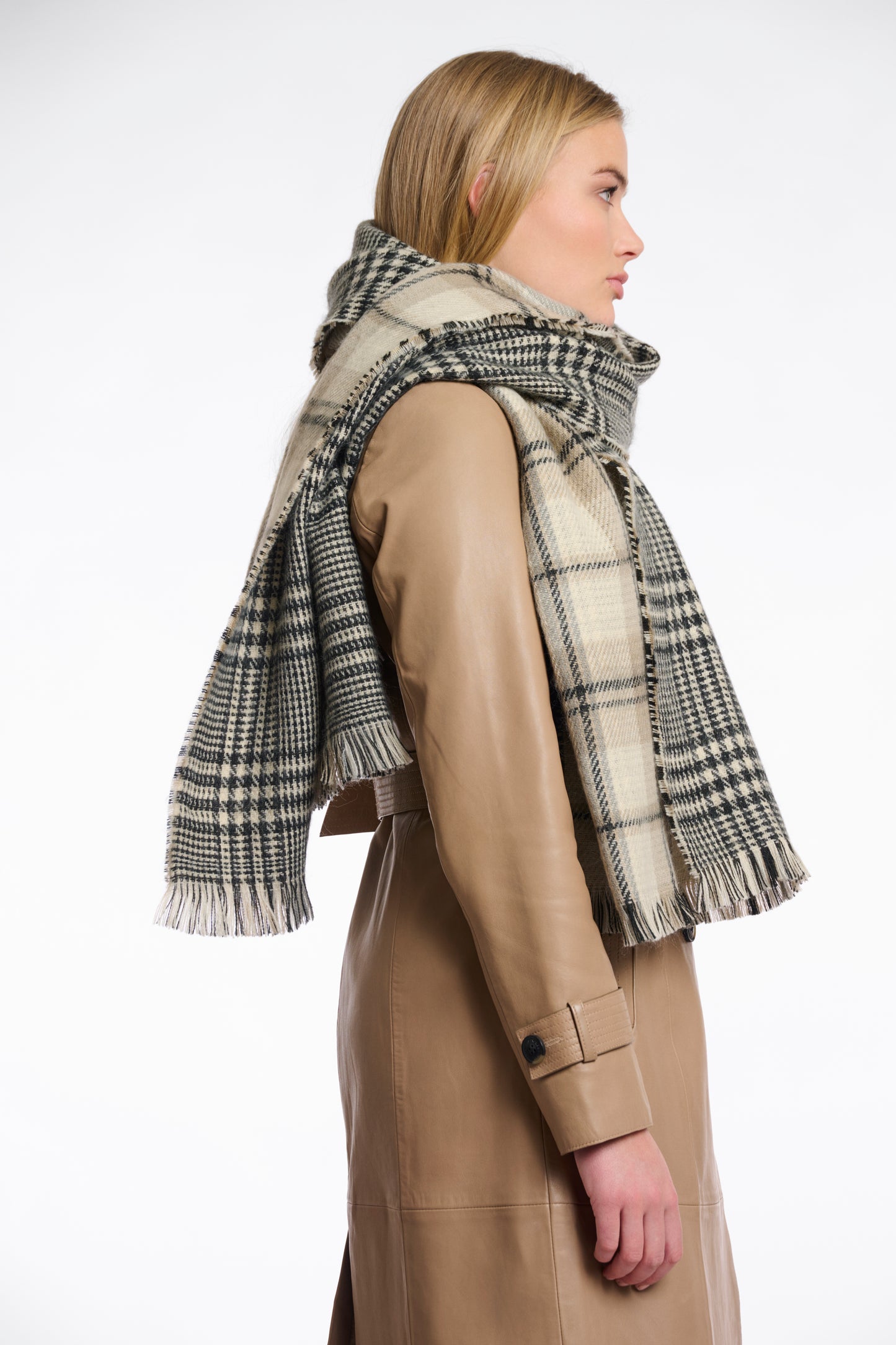 Rino & Pelle Check Scarf Roxy