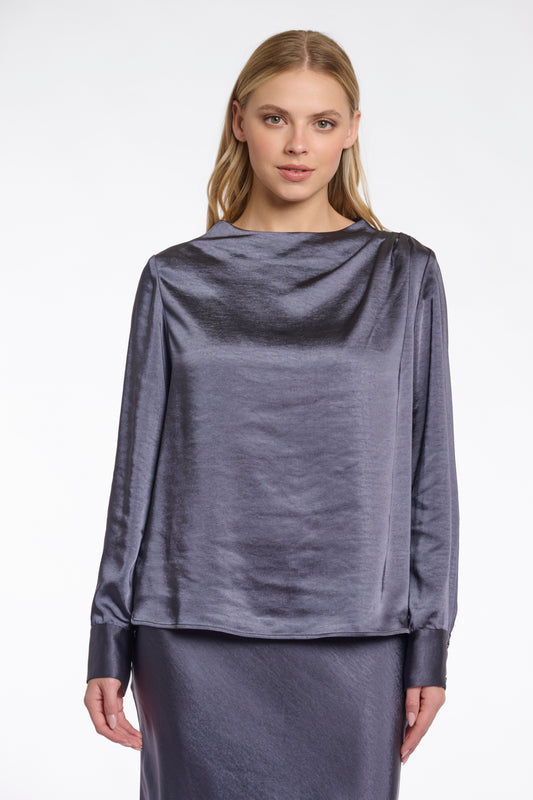 Rino & Pelle Night Grey Blouse Sabine