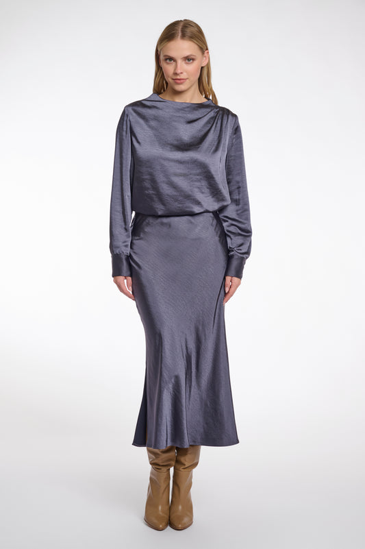 Rino & Pelle Night Grey Skirt Vera