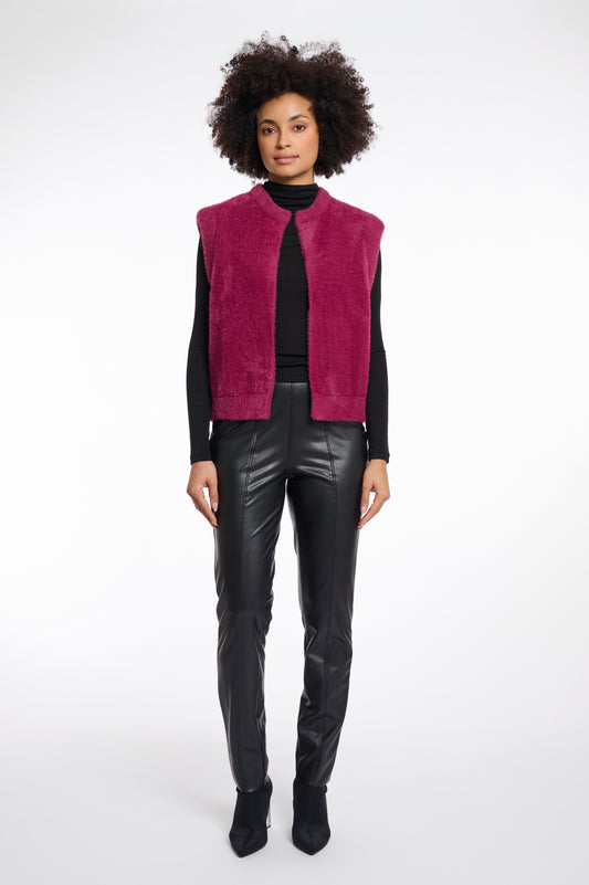 Rino&Pelle Raspberry Cuddly Gilet Elona