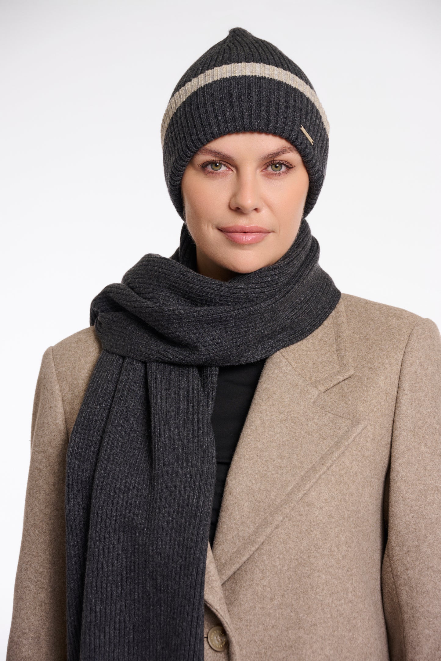 Rino & Pelle Stripe Beanie Hat Ingrid