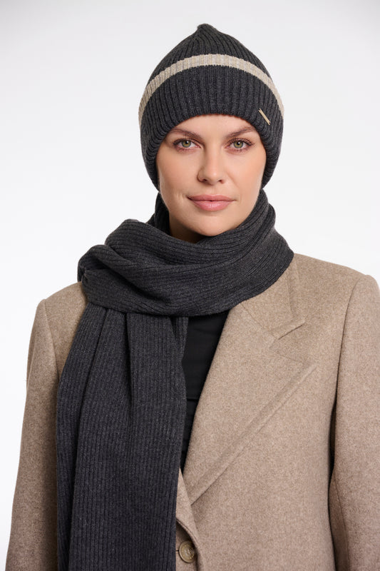 Rino & Pelle Stripe Beanie Hat Ingrid