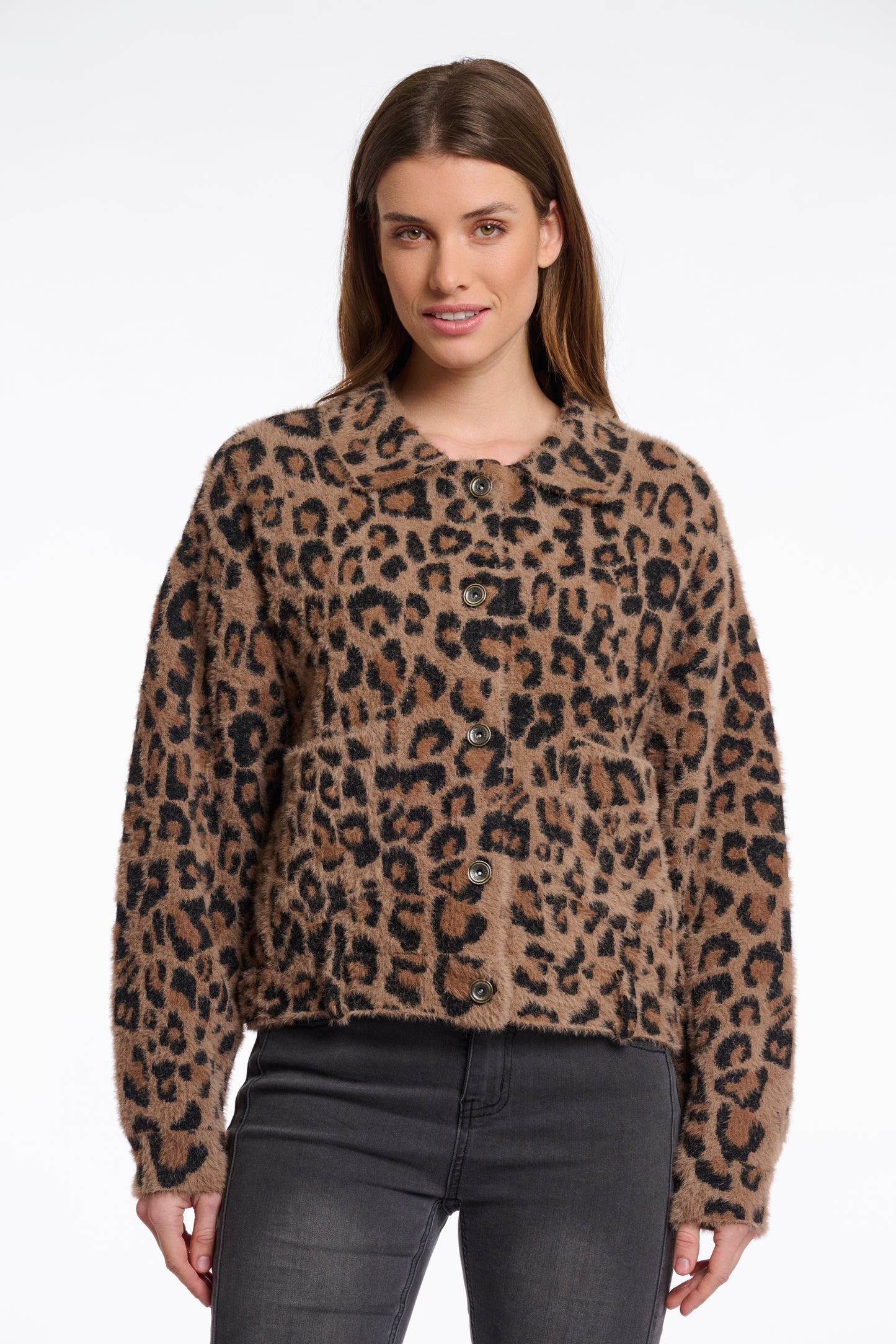 Rino & Pelle Leopard Cardigan Bubbly