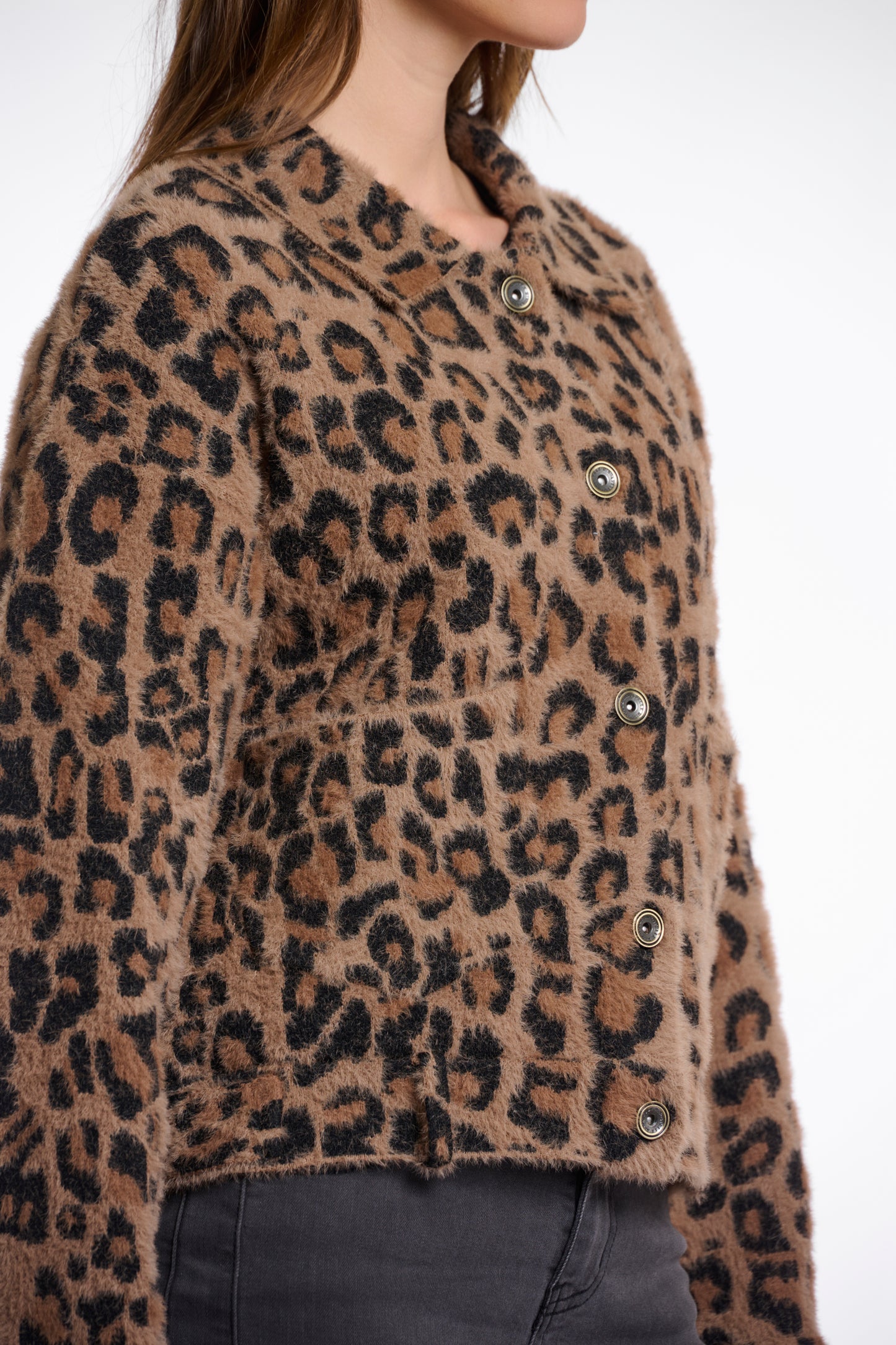 Rino & Pelle Leopard Cardigan Bubbly