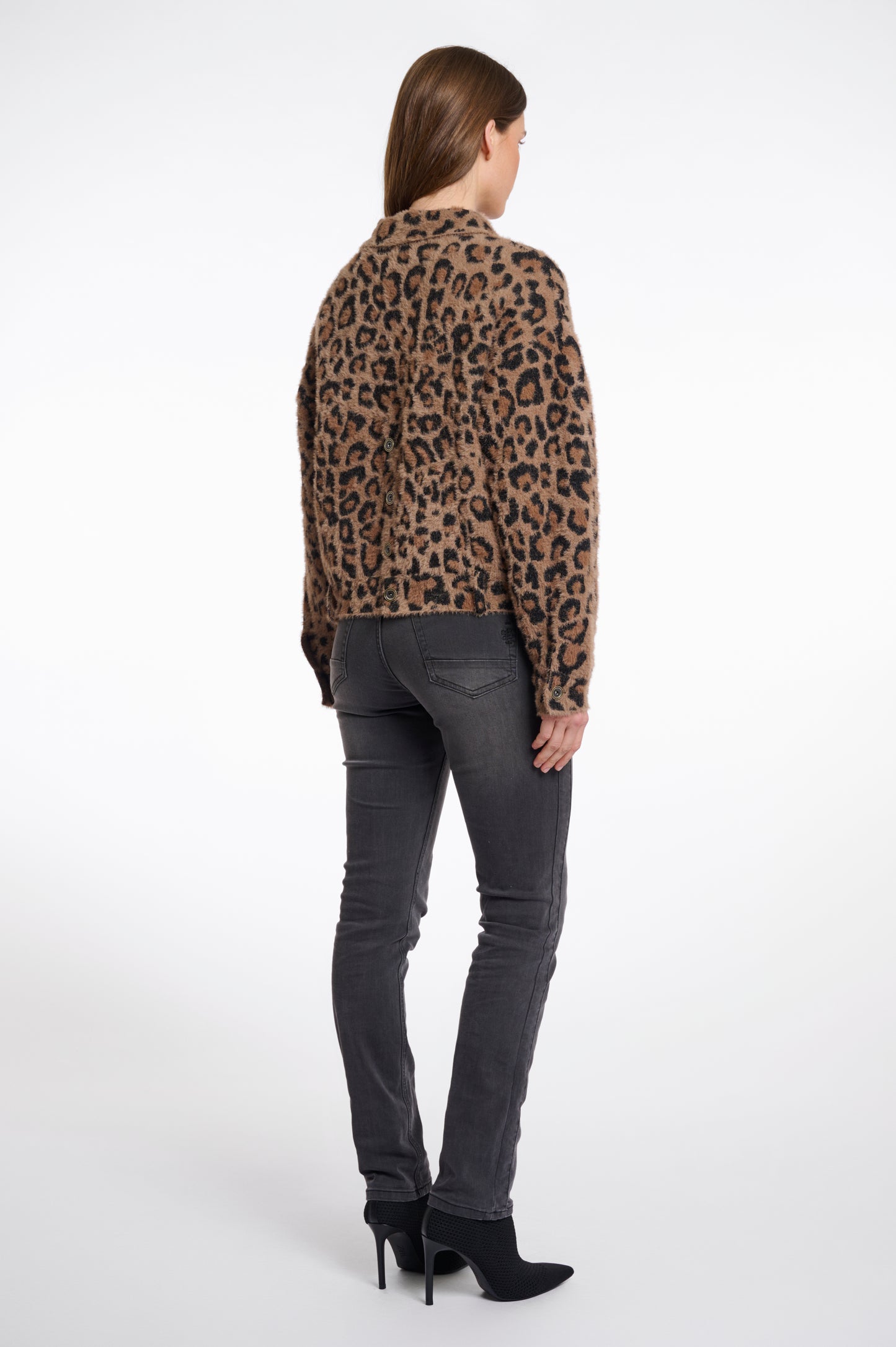 Rino & Pelle Leopard Cardigan Bubbly