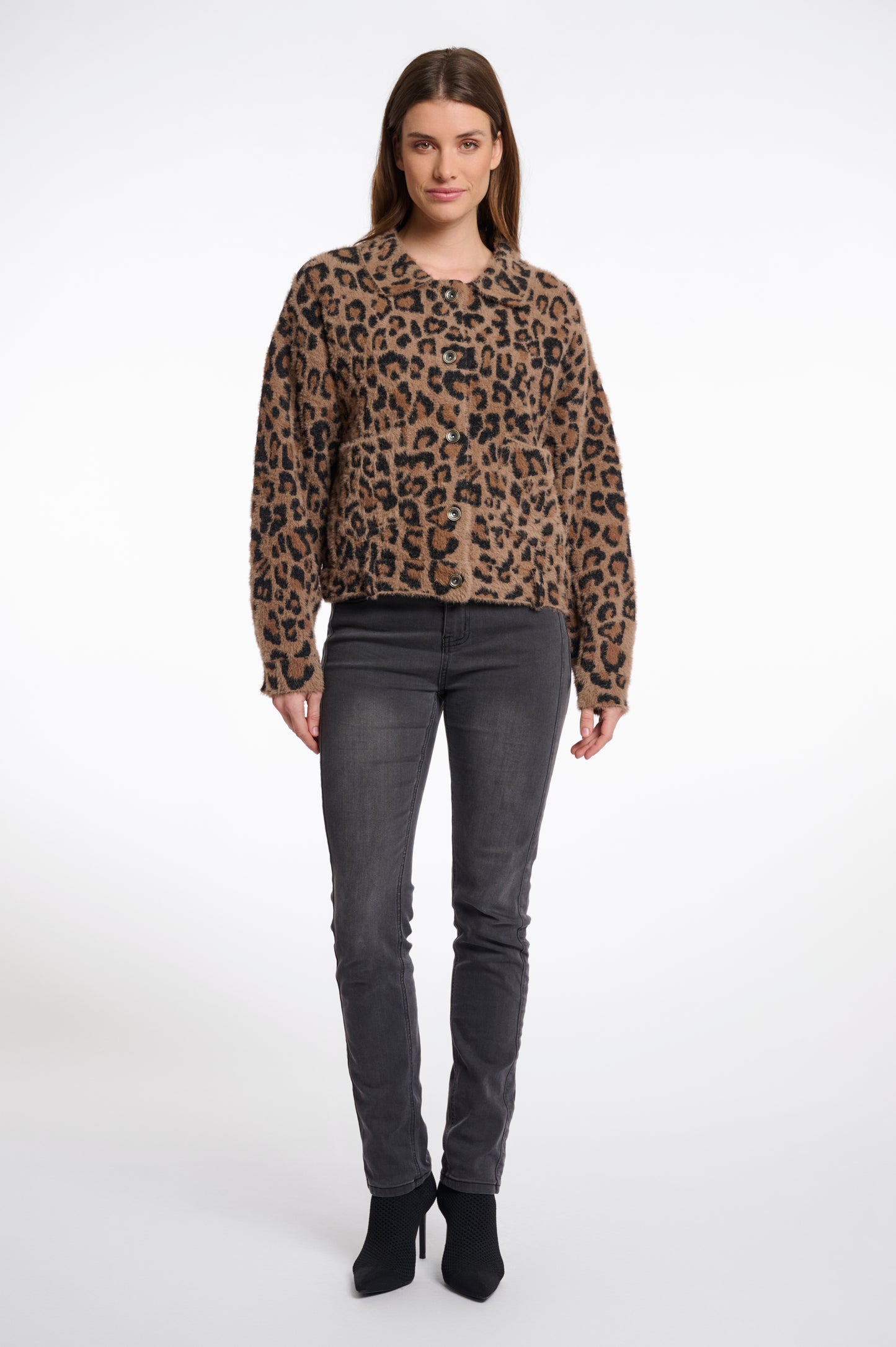 Rino & Pelle Leopard Cardigan Bubbly