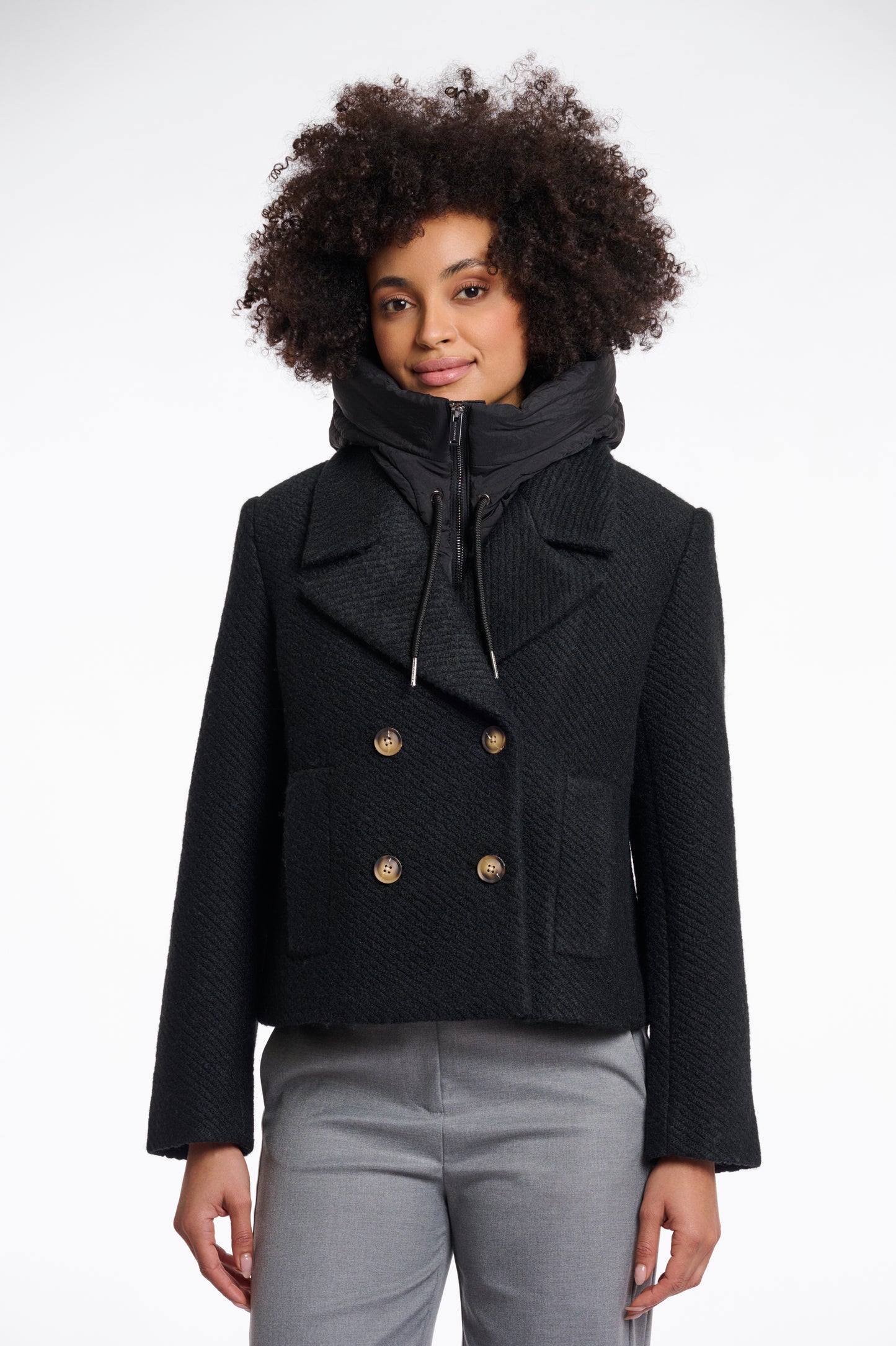 Rino & Pelle Black Insert Hood Tabita