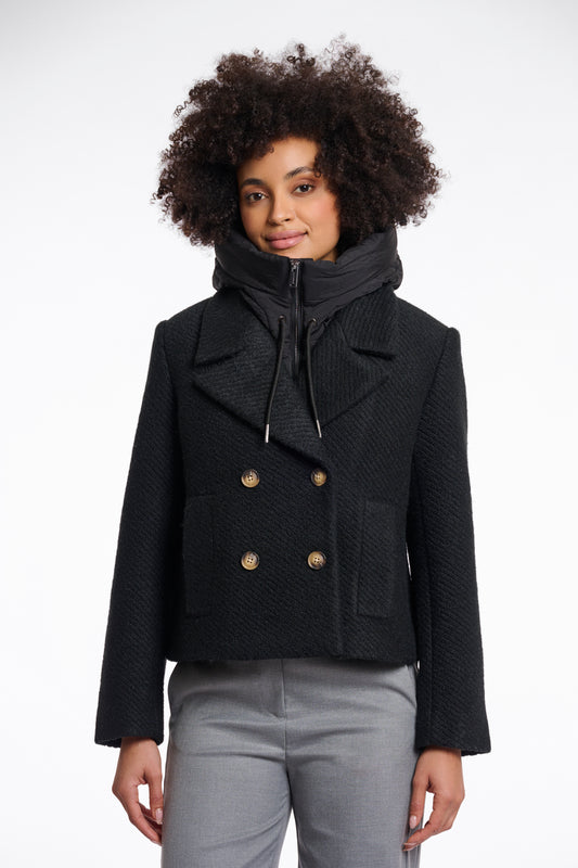 Rino & Pelle Black Insert Hood Tabita