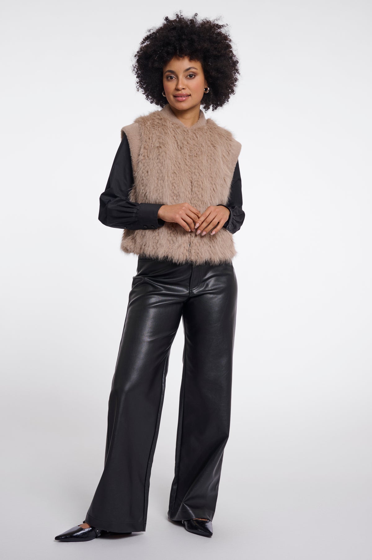 Rino & Pelle Faux Fur Gilet Alvita