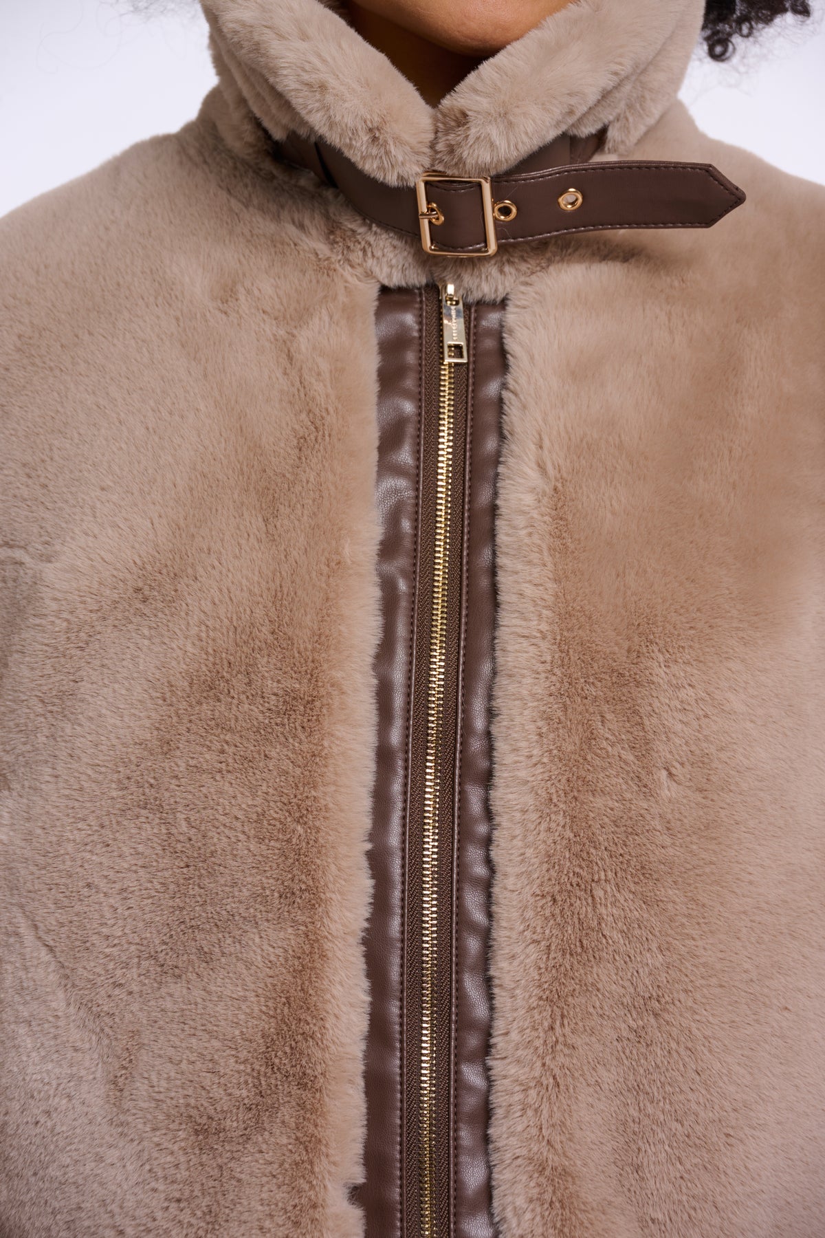 Rino & Pelle Faux Fur Jacket Lambra
