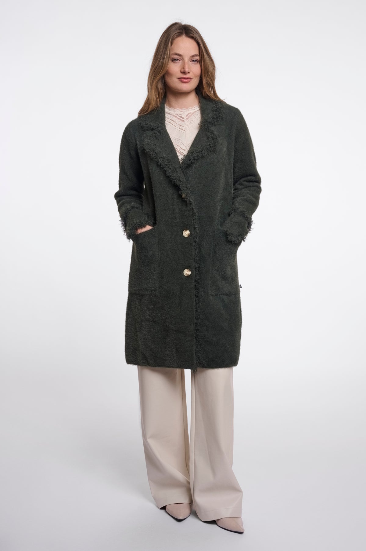 Rino & Pelle Fringed Cardigan Catena