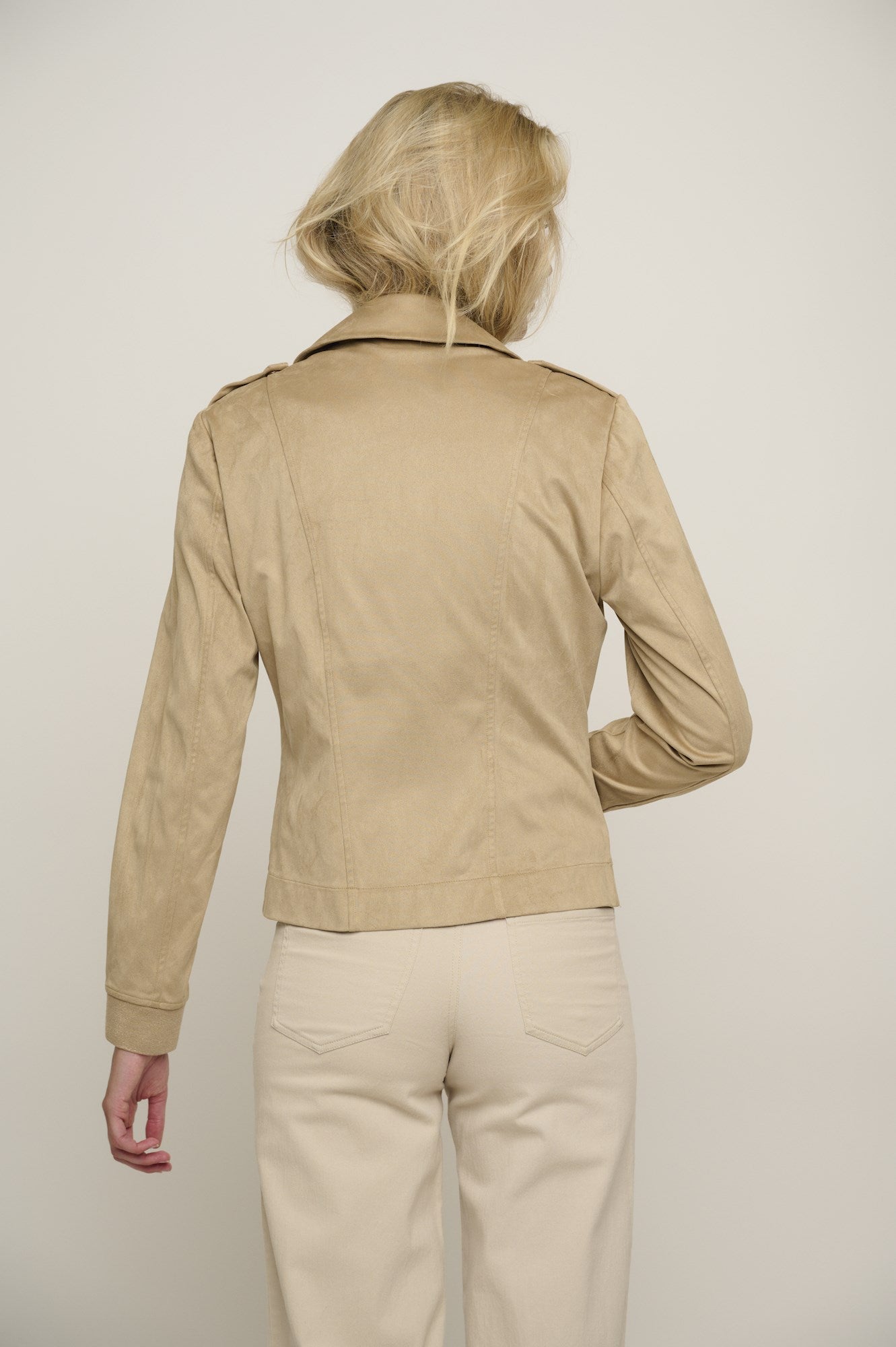 Rino & Pelle Mosha faux suede biker jacket