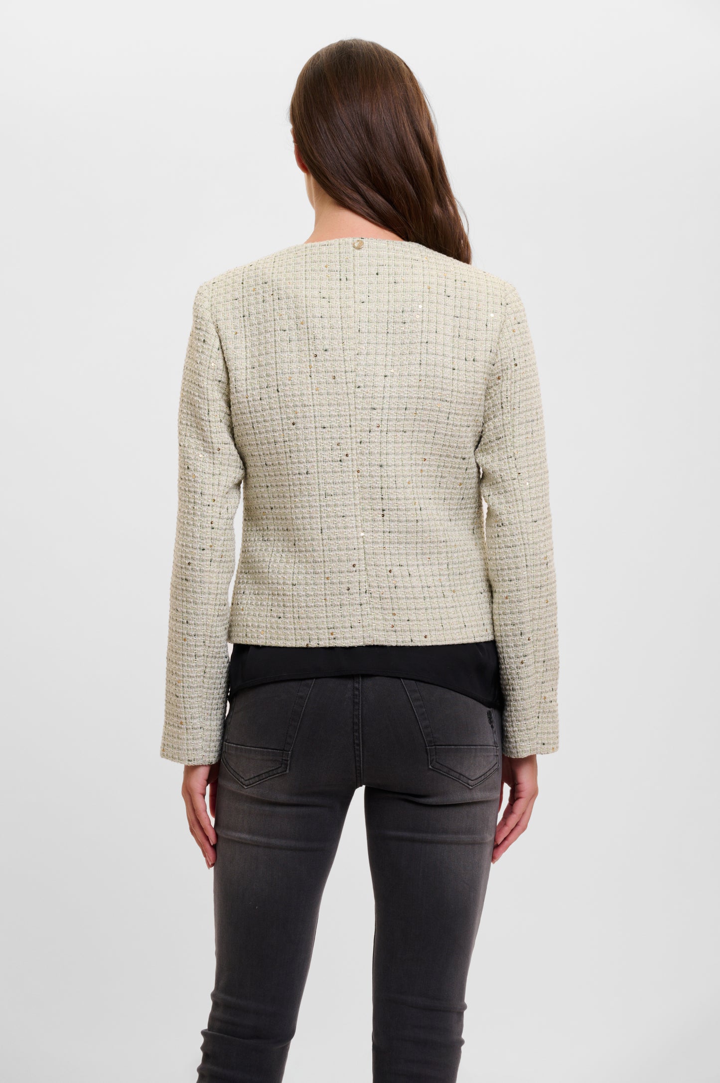 Rino & Pelle Dusty Khaki Chanel Style Jacket Hadassa