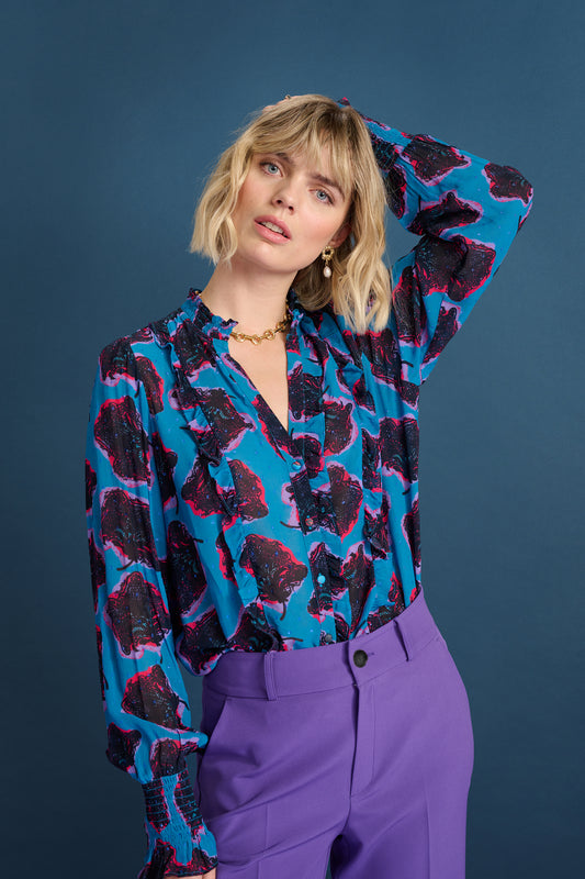 Pom Amsterdam Floral Blouse