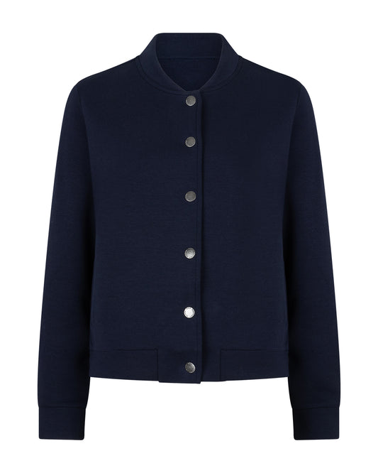 Red Button Navy Bomber Jacket SRB4799